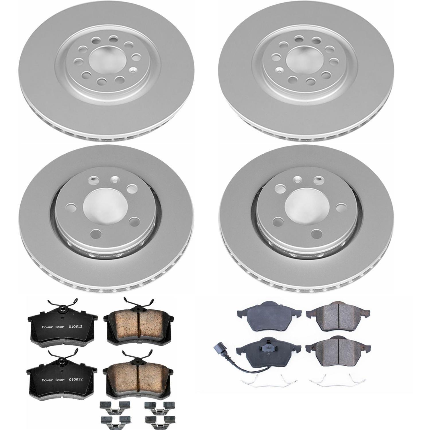 Power Stop 00-06 Audi TT Quattro Front & Rear Z23 Evolution Sport Coated Brake Kit (1x psbCRK914, 1x psbCRK920) thumbnail 5