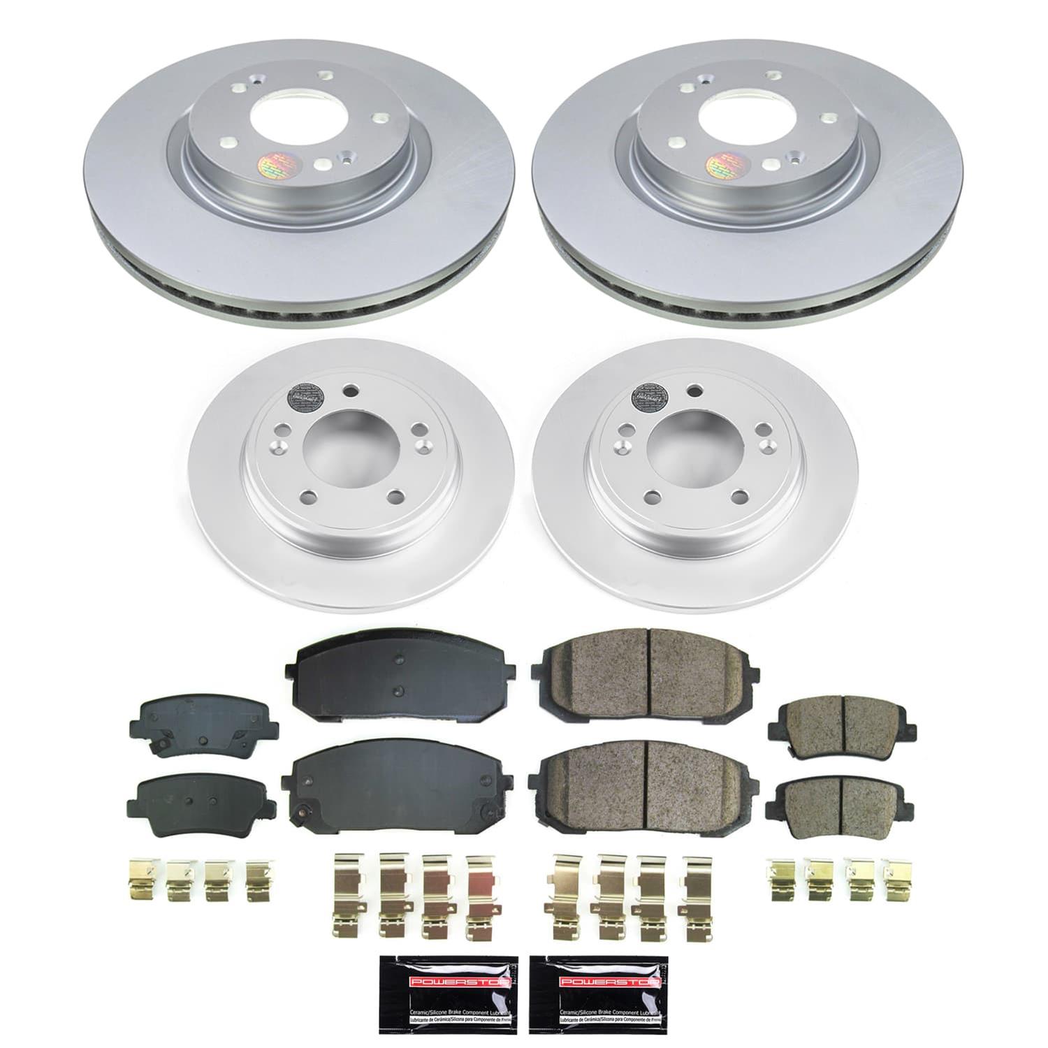 Power Stop 21-23 Hyundai Elantra Front and Rear Z17 Coated Brake Kit (1x psbCRK8769, 1x psbCRK8752) thumbnail 5