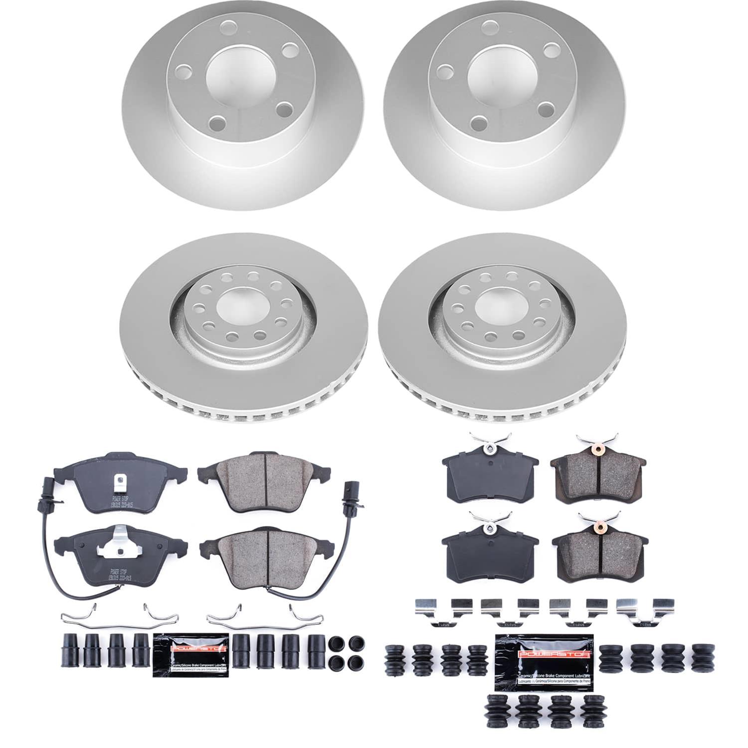 Power Stop 02-04 Audi A6 Front and Rear Z23 Coated Brake Kit (1x psbCRK891, 1x psbCRK515) thumbnail 4