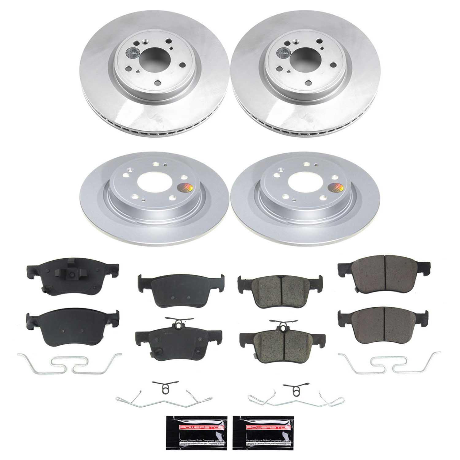 Power Stop 23-24 Acura Integra Front and Rear Z17 Coated Brake Kit thumbnail 7