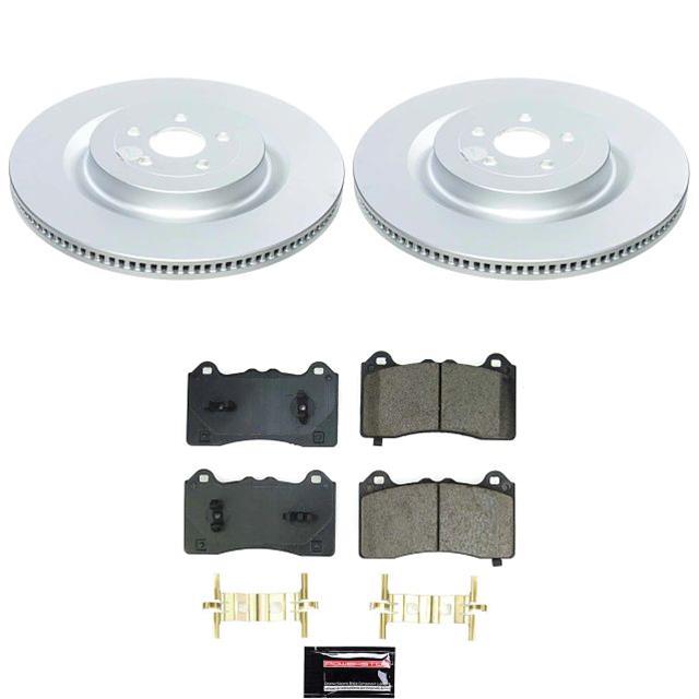 Power Stop 21-24 Ford Mustang Mach-E Front Z17 Coated Brake Kit