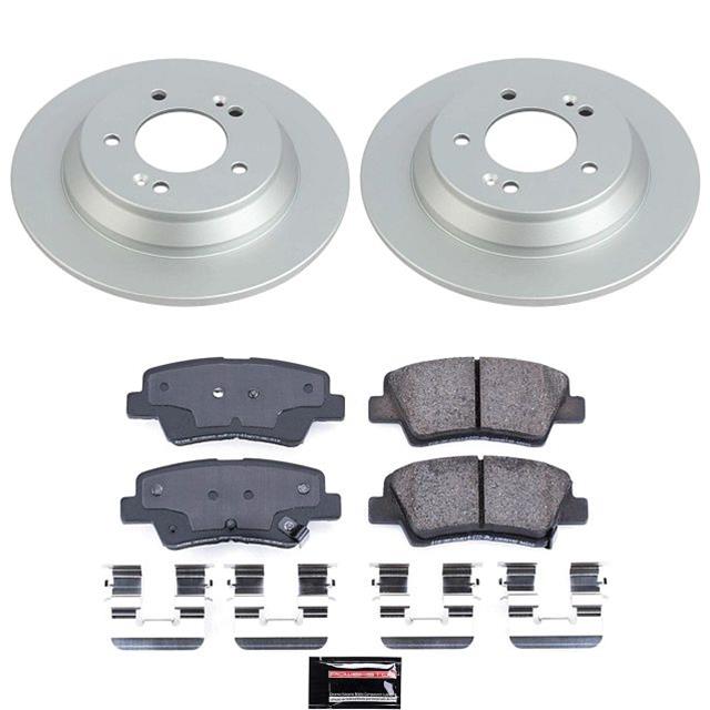 Power Stop 22-23 Hyundai Kona Rear Z17 Coated Brake Kit