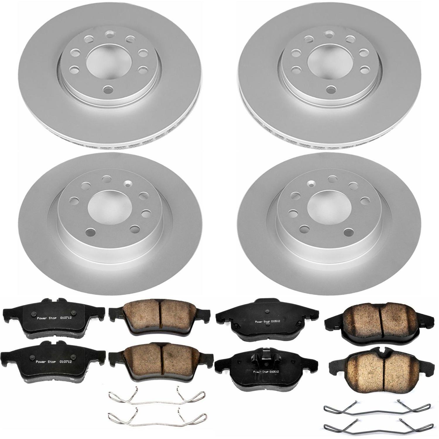 Power Stop 03-11 Saab 9-3 Front & Rear Z23 Evolution Sport Coated Brake Kit (1x psbCRK978, 1x psbCRK981) thumbnail 4