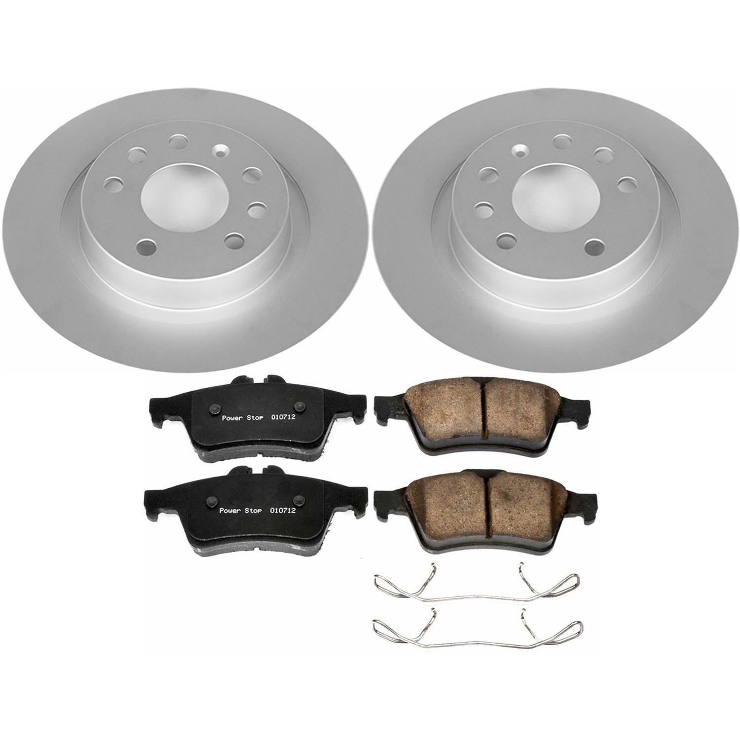 Power Stop 03-11 Saab 9-3 Front & Rear Z23 Evolution Sport Coated Brake Kit (1x psbCRK978, 1x psbCRK981) thumbnail 7