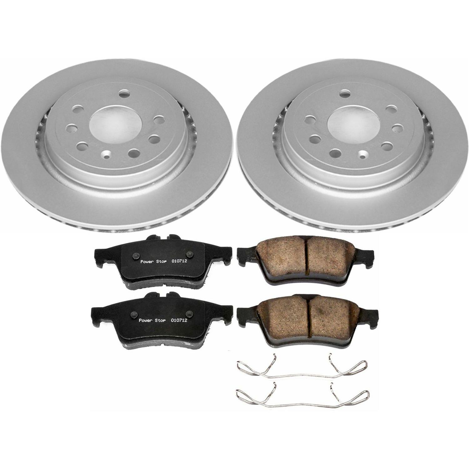 Power Stop 06-11 Saab 9-3 Front & Rear Z23 Evolution Sport Coated Brake Kit (1x psbCRK5349, 1x psbCRK983) thumbnail 5