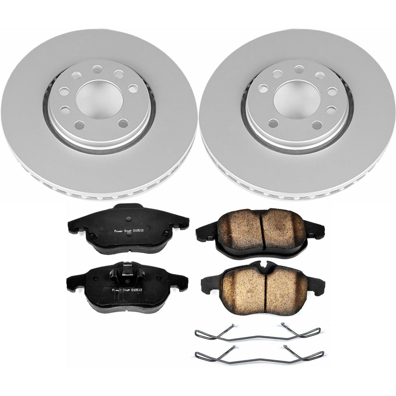 Power Stop 08-11 Saab 9-3 Front & Rear Z23 Evolution Sport Coated Brake Kit (1x psbCRK5698, 1x psbCRK985) thumbnail 7