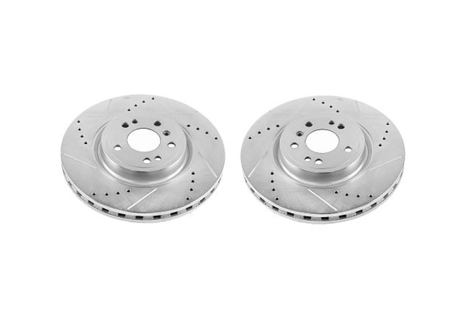 Power Stop EBR1460XPR Front Evolution Drilled and Slotted Rotor Pair 