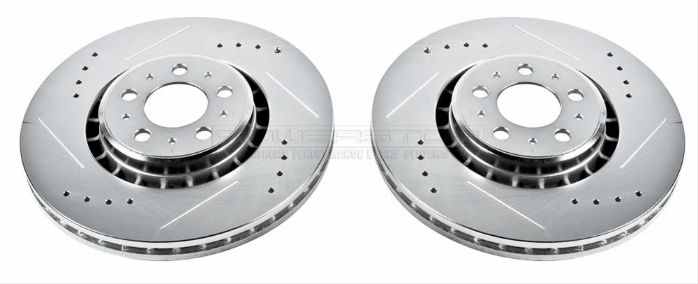 PowerStop Power Stop 04-07 Volvo S60 Front Evolution Drilled & Slotted - View #5