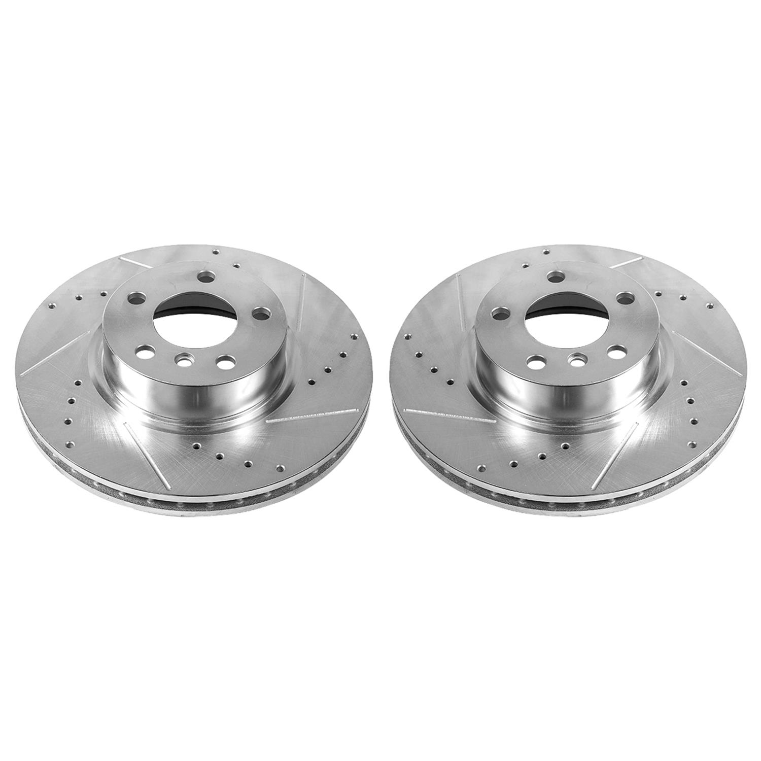 Power Stop EBR1238XPR Power Stop Evolution Drilled and Slotted Rotors