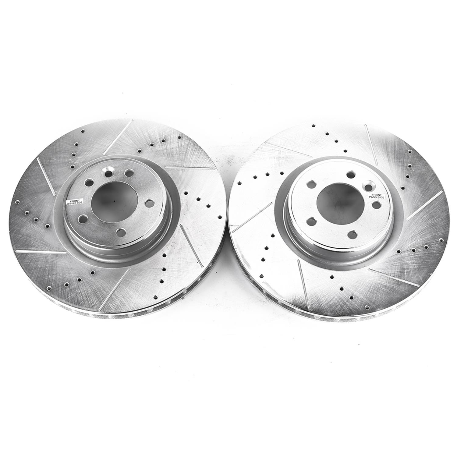 Power Stop EBR1409XPR Power Stop Evolution Drilled and Slotted Rotors Summit Racing