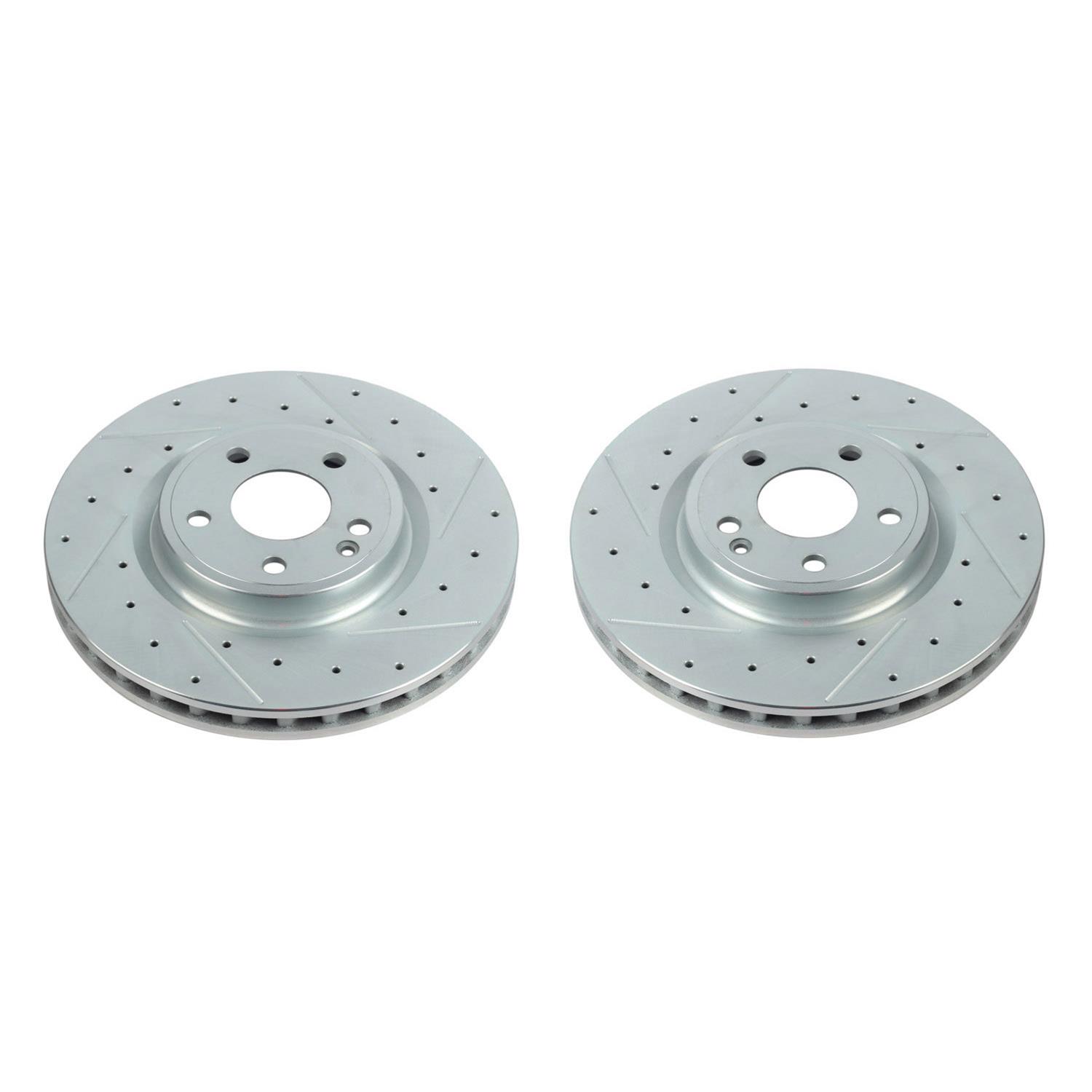 Power Stop EBR1487XPR Power Stop Evolution Drilled and Slotted Rotors |  Summit Racing