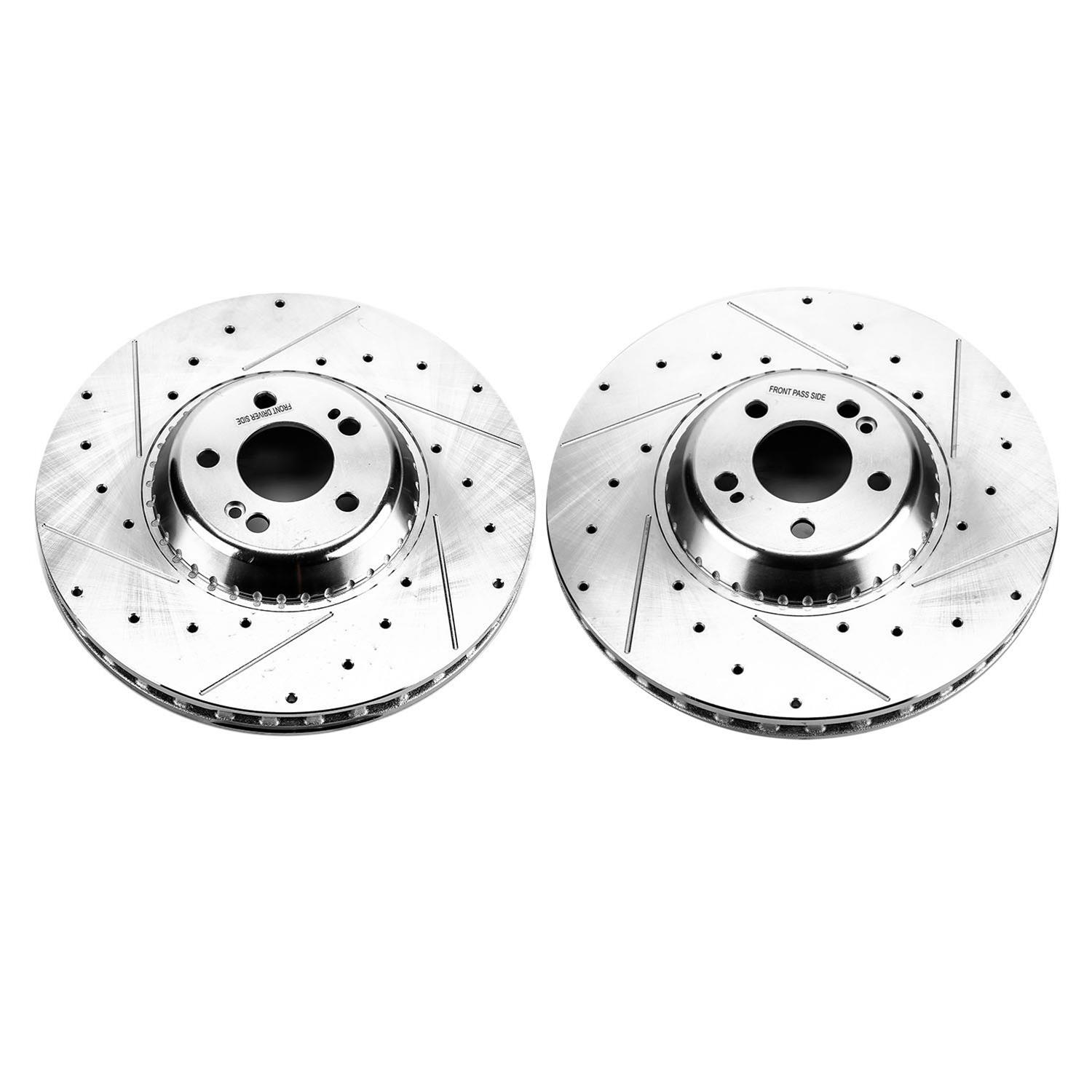 Power Stop EBR1601XPR Power Stop Evolution Drilled and Slotted Rotors