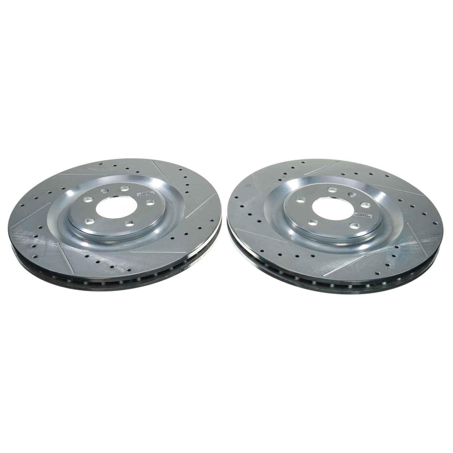 Power Stop EBR1695XPR Power Stop Evolution Drilled and Slotted Rotors