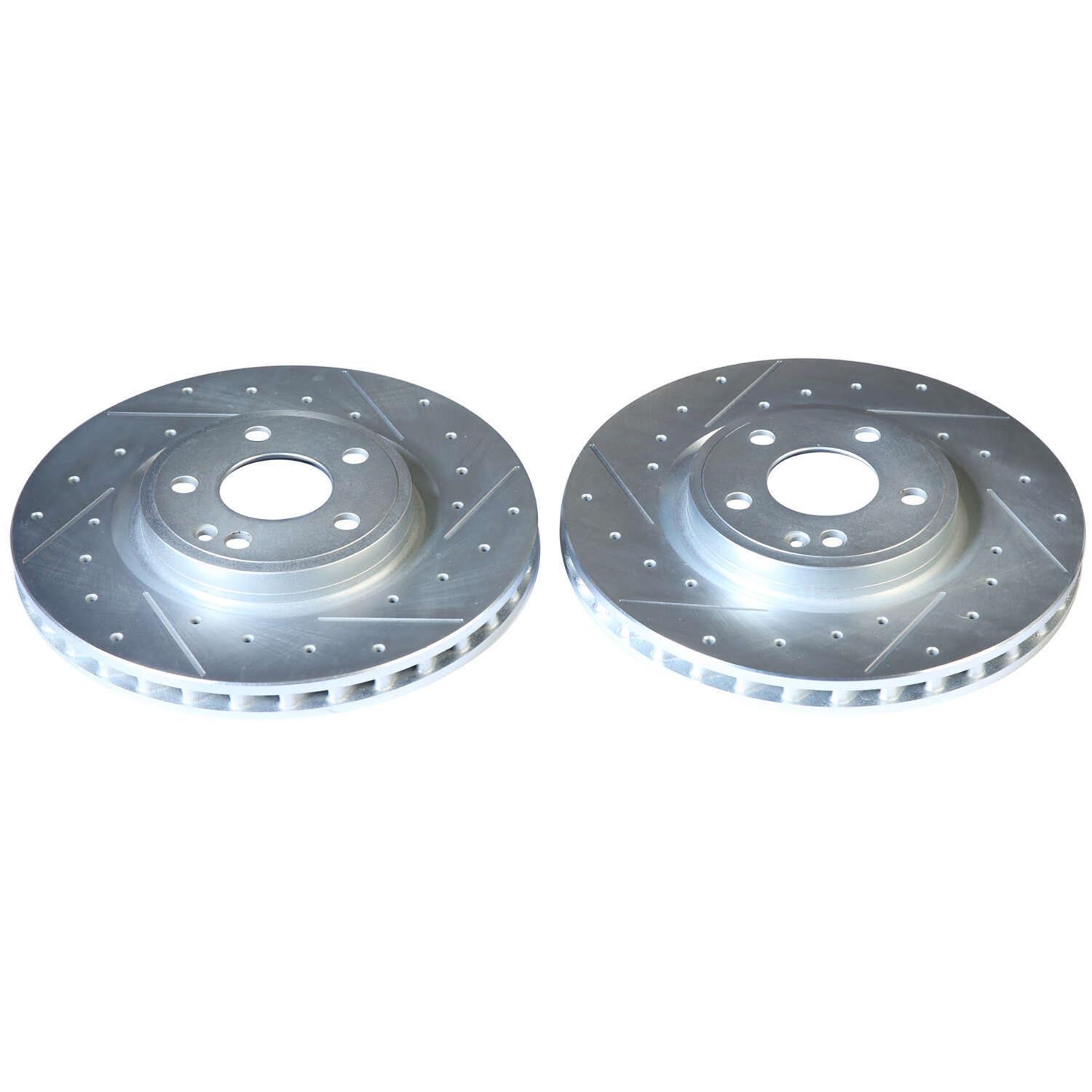 Power Stop EBR1821XPR Power Stop Evolution Drilled and Slotted Rotors