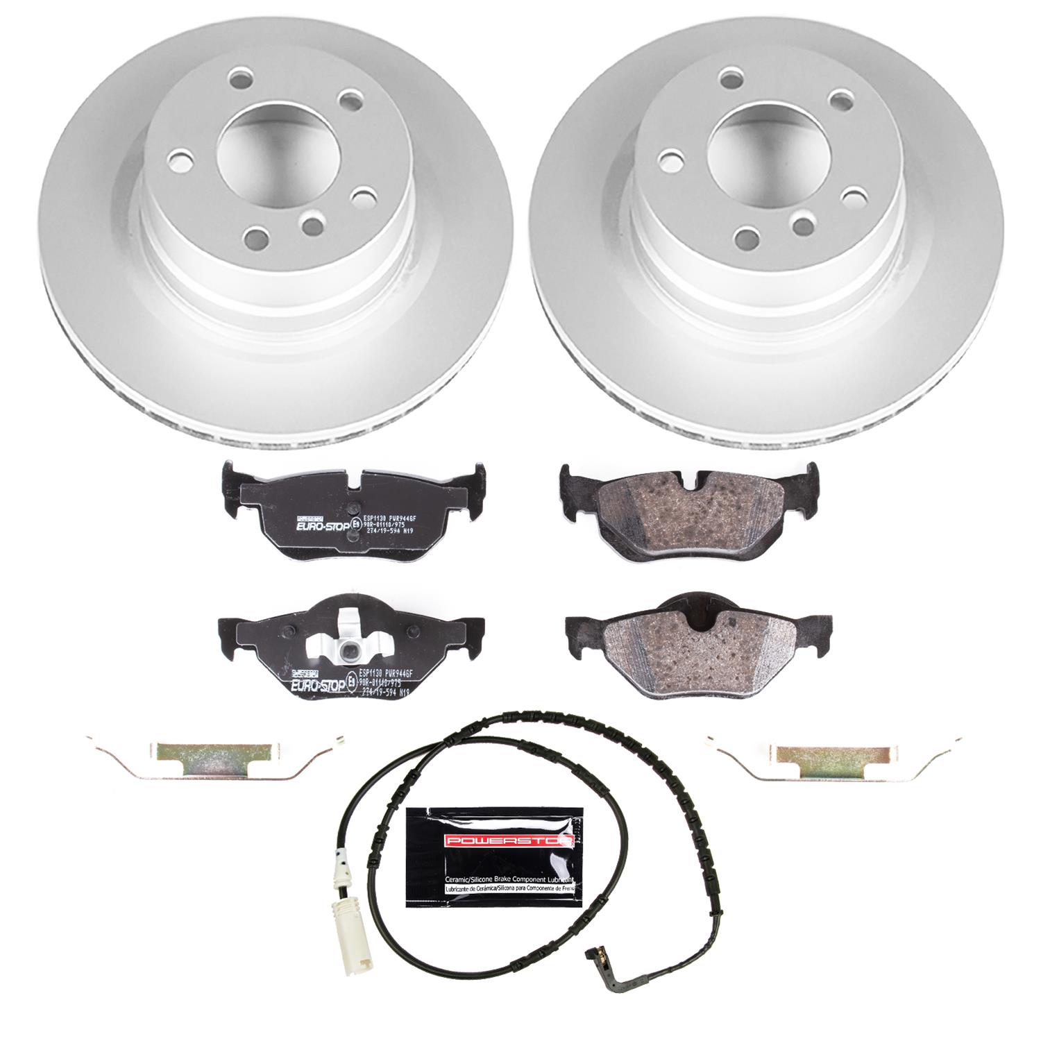 Power Stop 2007 BMW 328i Front & Rear Euro-Stop Brake Kit (1x psbESK044, 1x psbESK4590) thumbnail 8