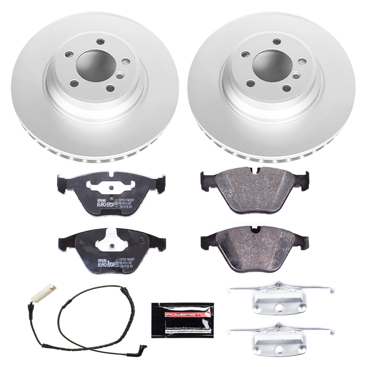 Power Stop 06-08 BMW 750i Front & Rear Euro-Stop Brake Kit (1x psbESK2054, 1x psbESK5283) thumbnail 6