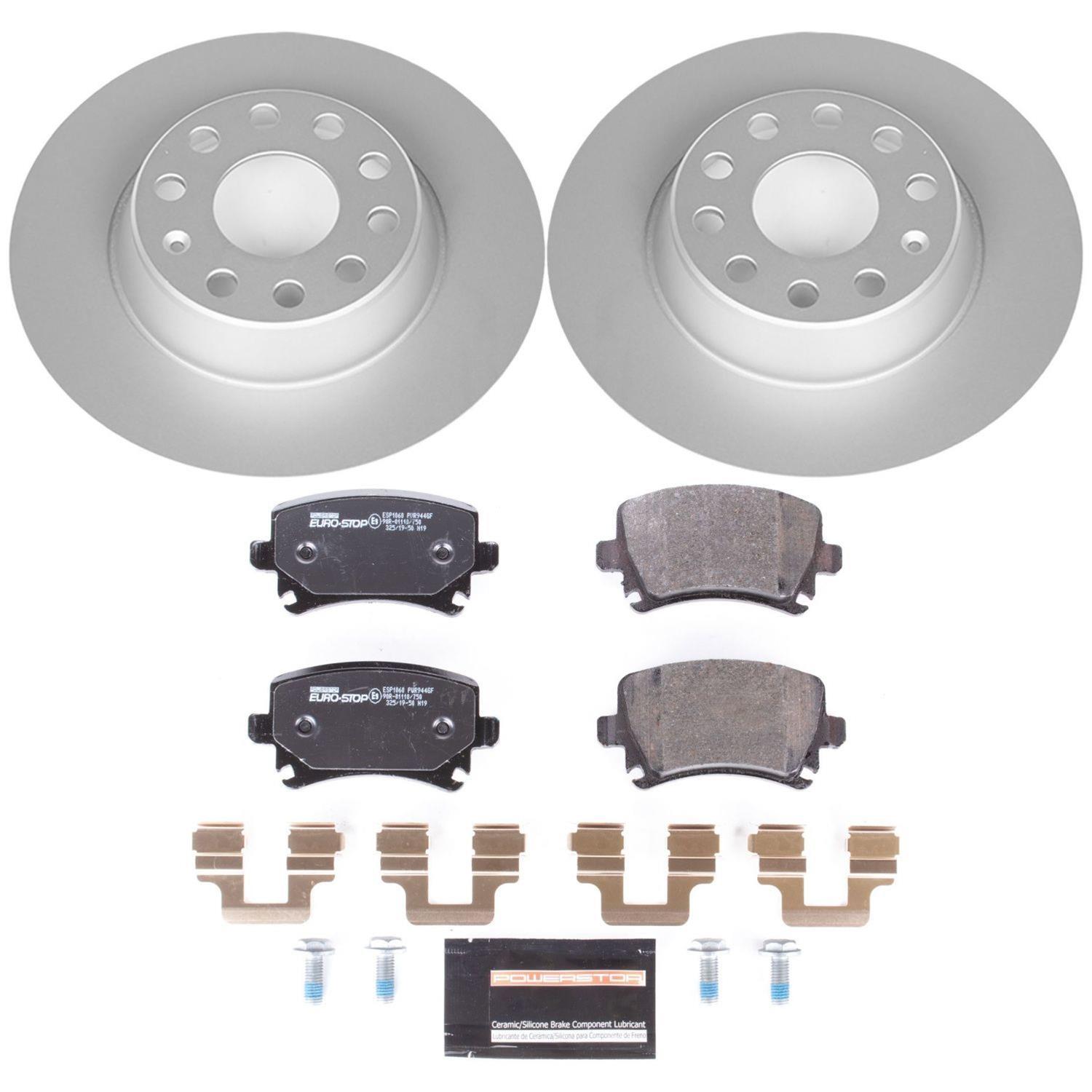 Power Stop 09-10 Volkswagen Tiguan Front & Rear Euro-Stop Brake Kit (1x psbESK2963, 1x psbESK2261) thumbnail 8
