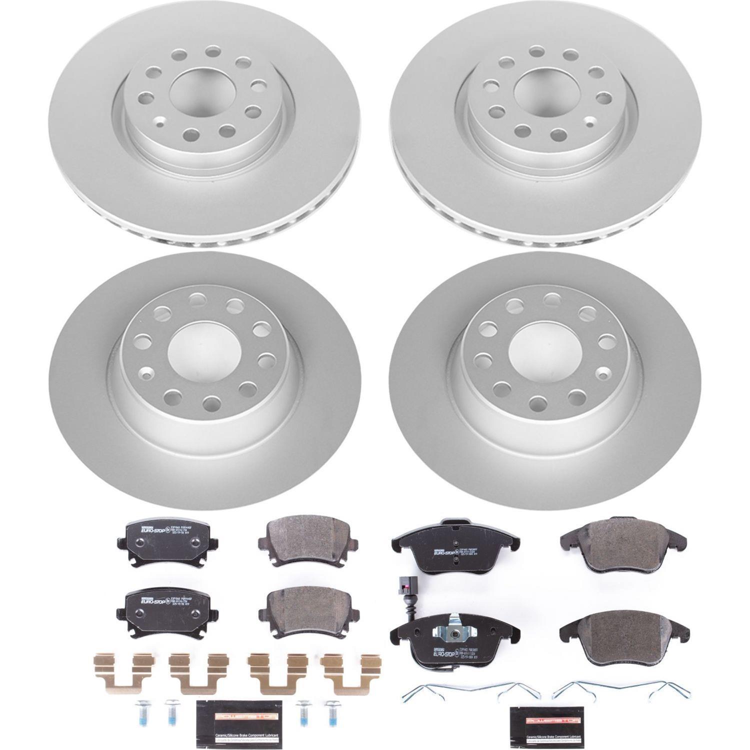 Power Stop 09-10 Volkswagen Tiguan Front & Rear Euro-Stop Brake Kit (1x psbESK2963, 1x psbESK2261) thumbnail 6