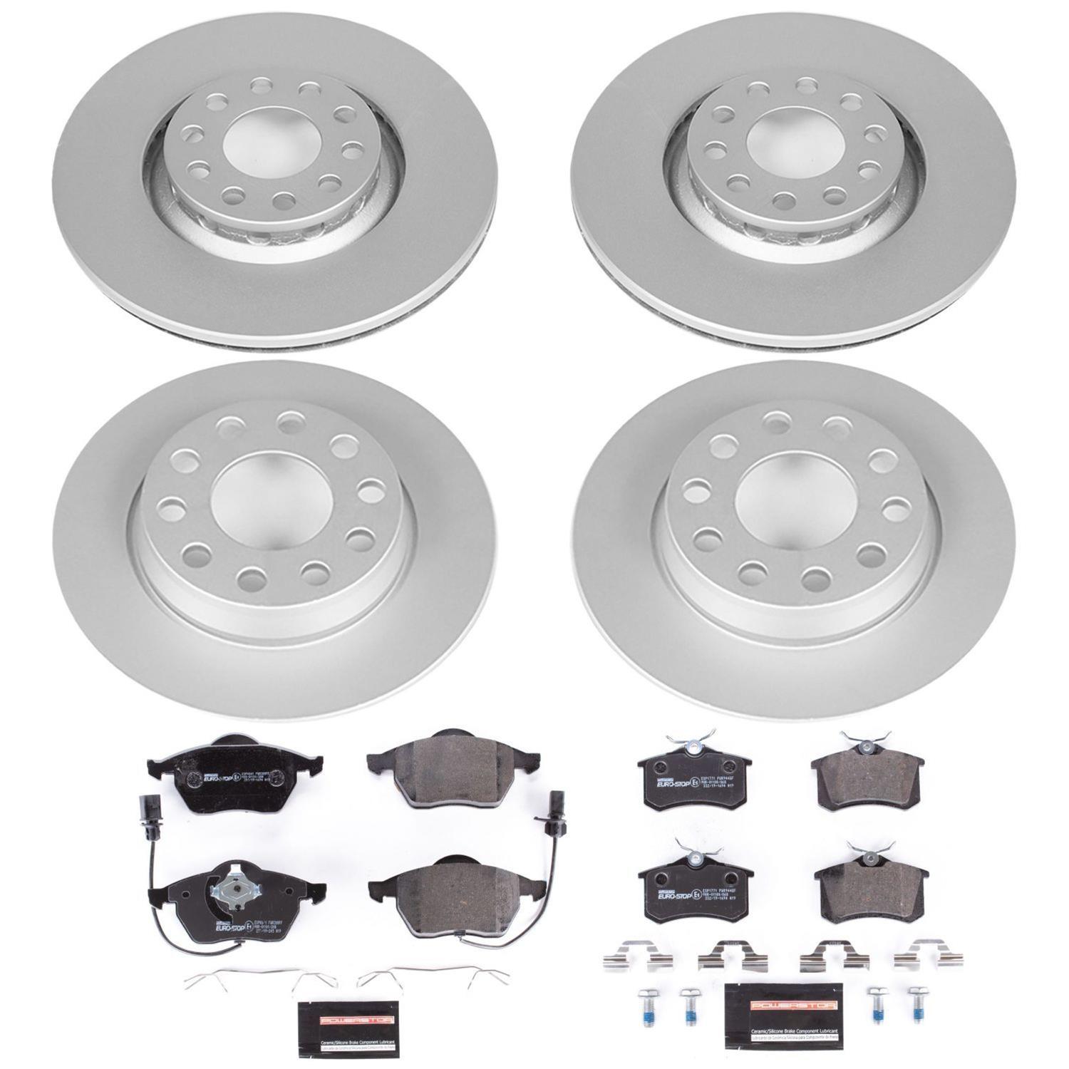 Power Stop 02-05 Audi A4 Front & Rear Euro-Stop Brake Kit (1x psbESK636, 1x psbESK3109) thumbnail 6