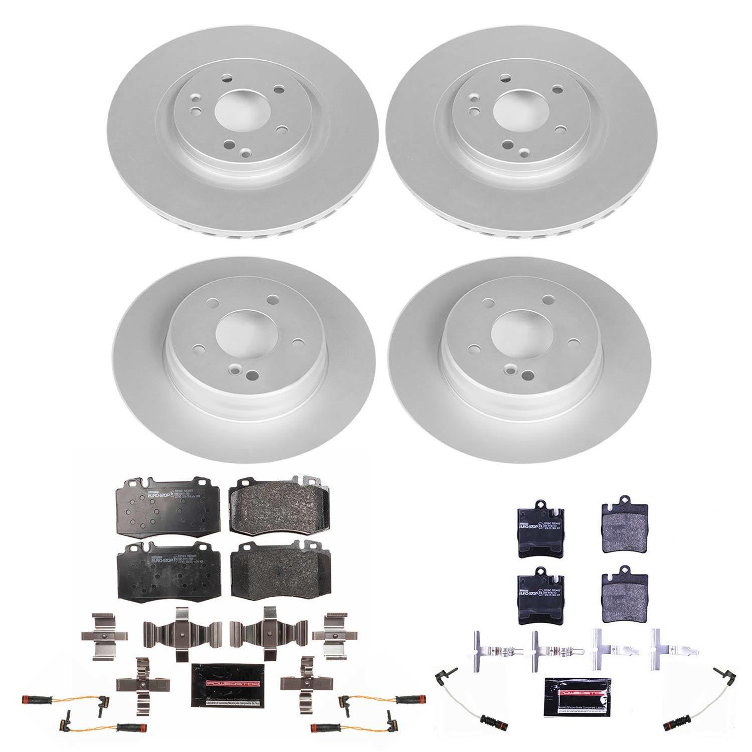 Power Stop 2004 Mercedes-Benz C230 Front & Rear Euro-Stop Brake Kit (1x psbESK2950, 1x psbESK620) thumbnail 7