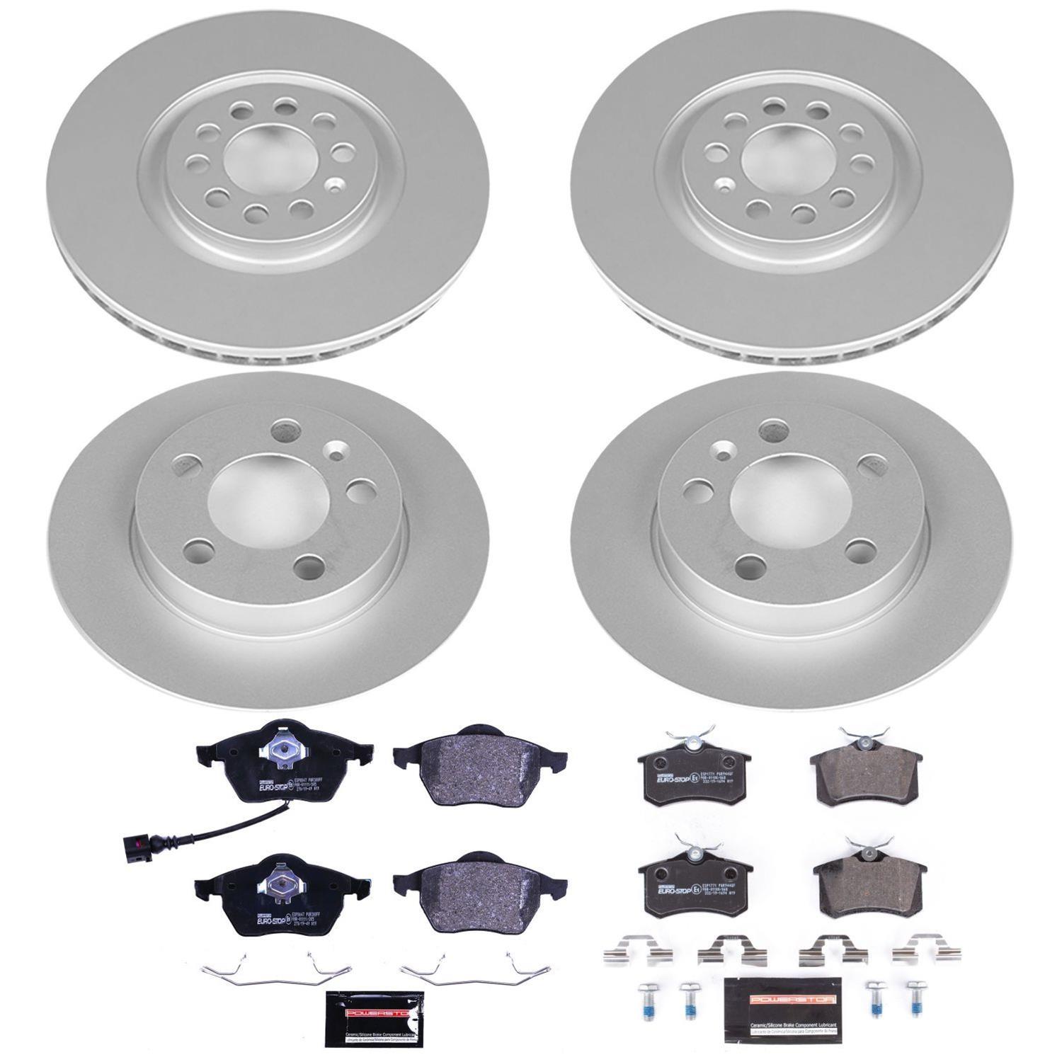 Power Stop 00-06 Audi TT Quattro Front & Rear Euro-Stop Brake Kit (1x psbESK3093, 1x psbESK914) thumbnail 6