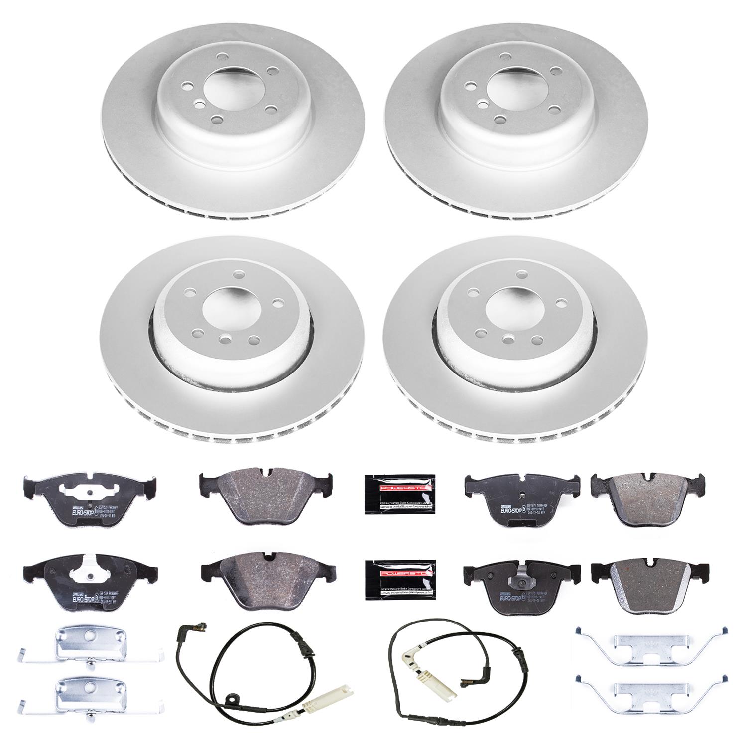Power Stop Rear Euro-Stop Brake Kit | 2006 BMW 330i / 2007-2010 BMW 335i (ESK045) main image 1