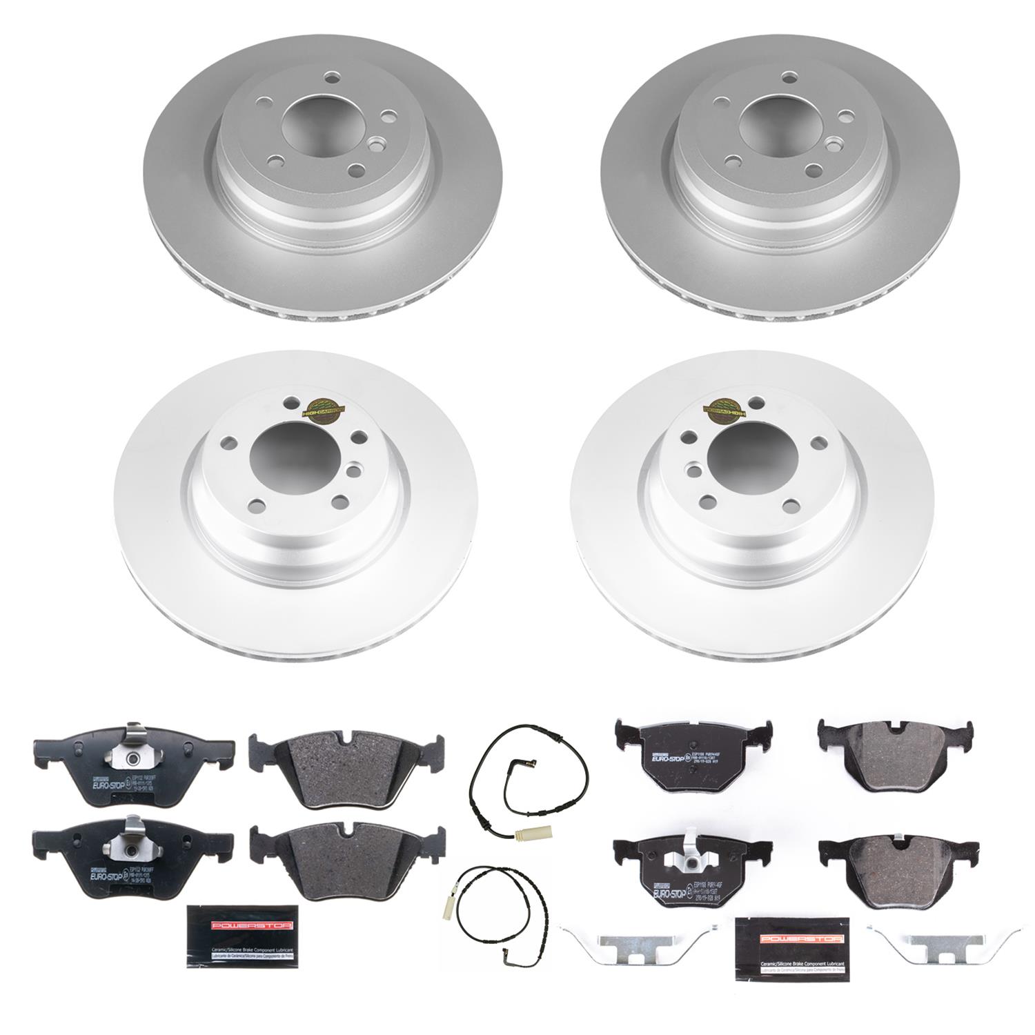 Power Stop 2006 BMW 330i Front & Rear Euro-Stop Brake Kit (1x psbESK045, 1x psbESK3077) thumbnail 4
