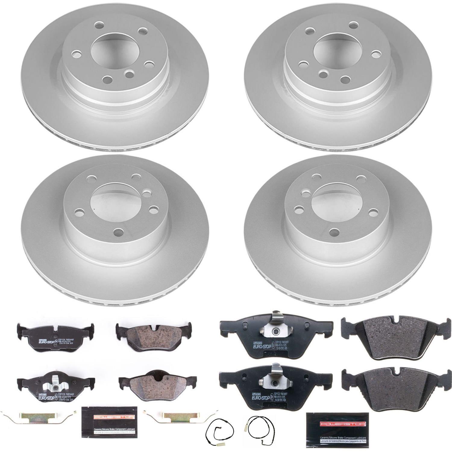 Power Stop 2006 BMW 325i Front & Rear Euro-Stop Brake Kit (1x psbESK044, 1x psbESK3087) thumbnail 6