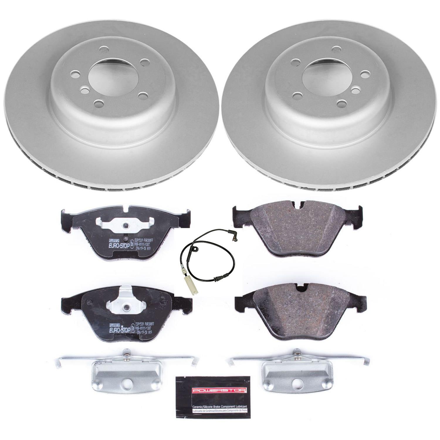 Power Stop 08-10 BMW 535i Front & Rear Euro-Stop Brake Kit (1x psbESK2940, 1x psbESK2918) thumbnail 7