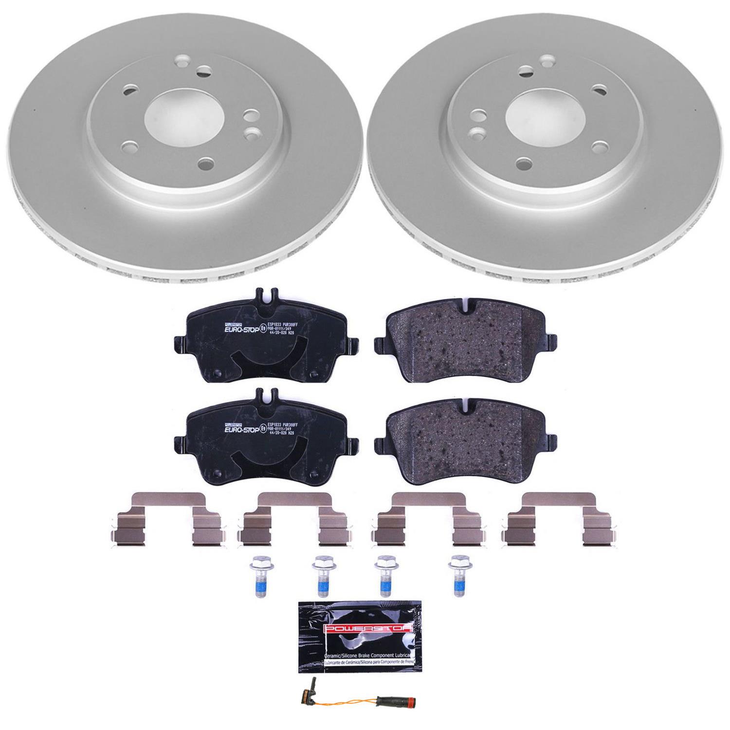 Power Stop 2003 Mercedes-Benz C230 Front and Rear Eurostop Brake Kit thumbnail 8