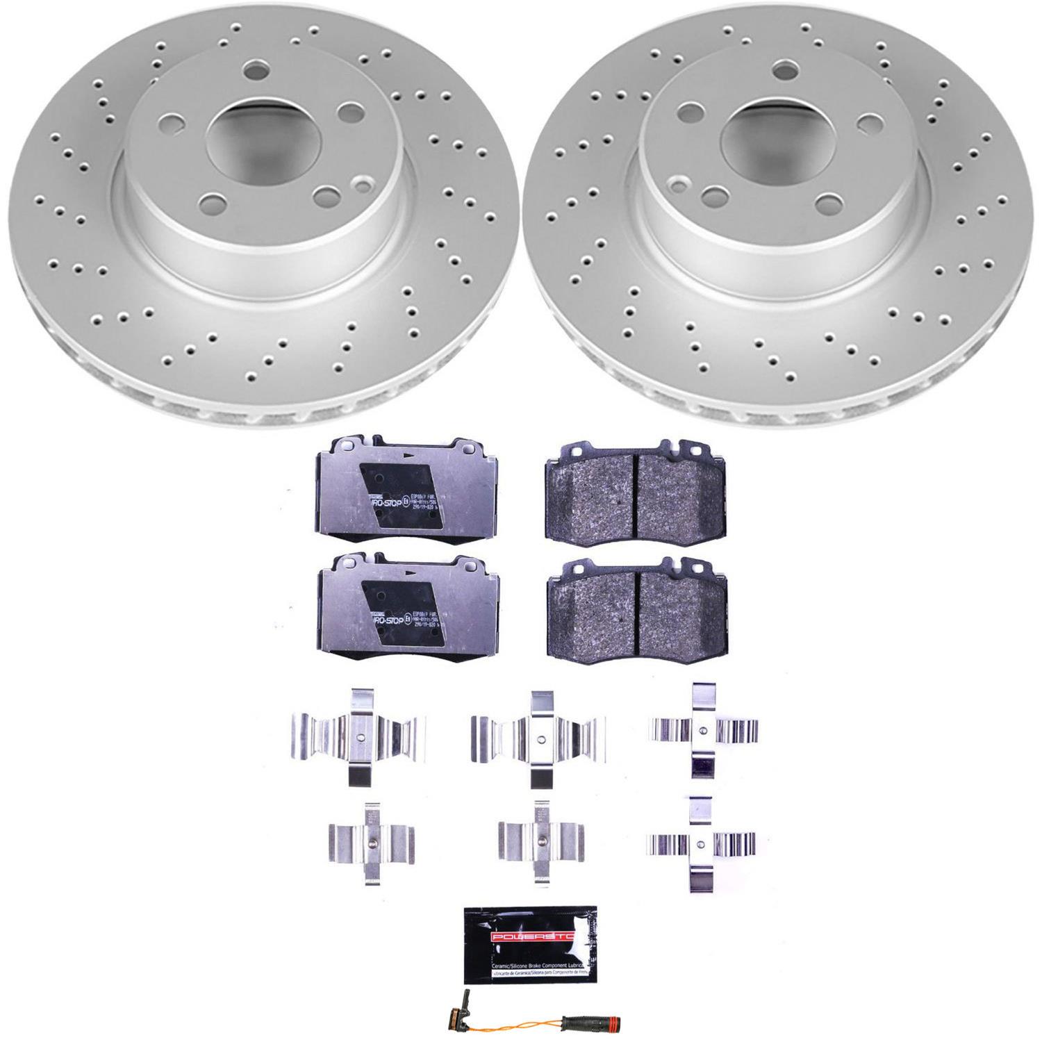 Power Stop 2006 Mercedes-Benz S350 Front & Rear Euro-Stop Brake Kit (1x psbESK2932, 1x psbESK3069) thumbnail 7