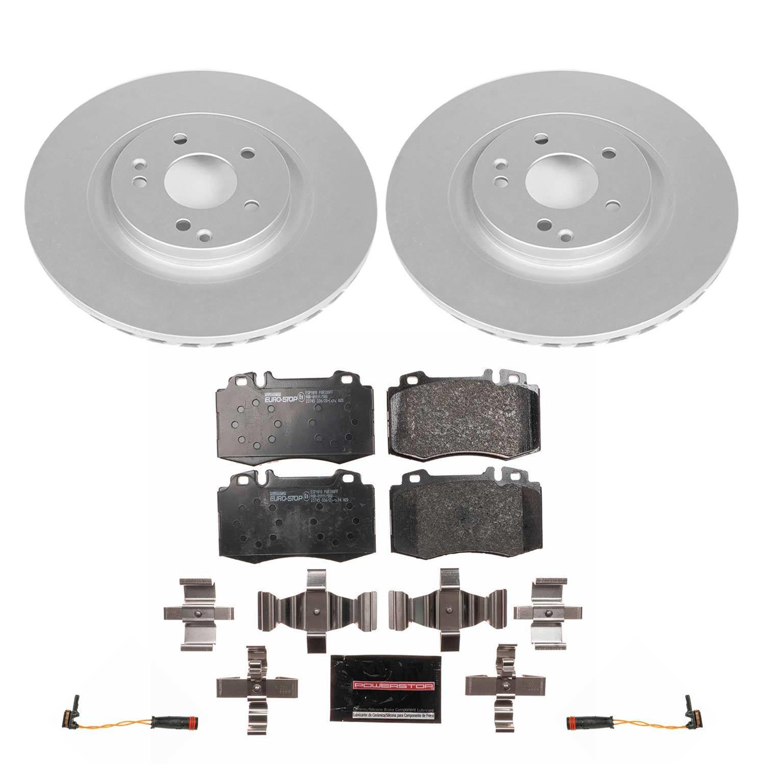 Power Stop 2004 Mercedes-Benz C230 Front & Rear Euro-Stop Brake Kit (1x psbESK2950, 1x psbESK620) thumbnail 6