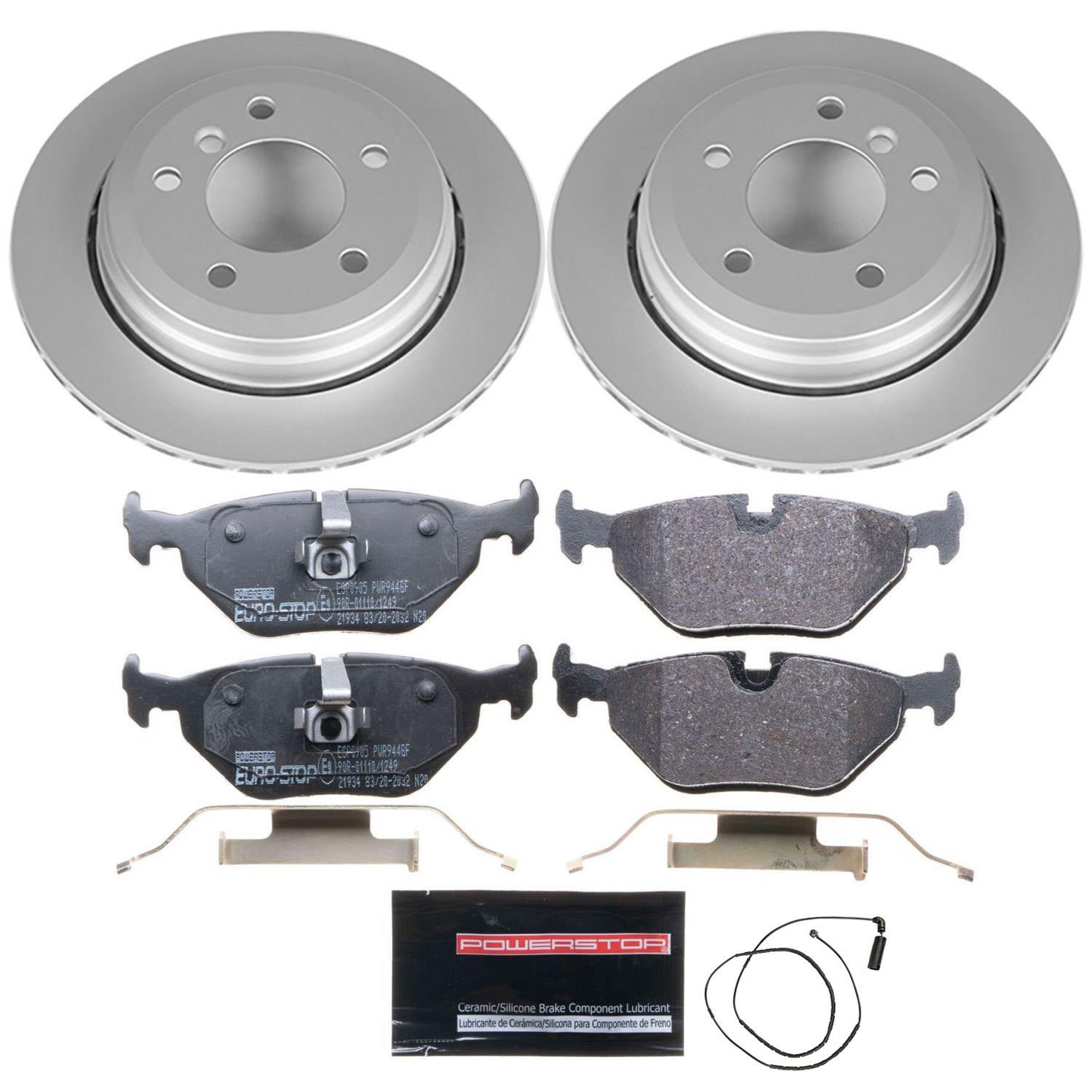 Power Stop 01-05 BMW 325xi Front & Rear Euro-Stop Brake Kit (1x psbESK2970, 1x psbESK868) thumbnail 5