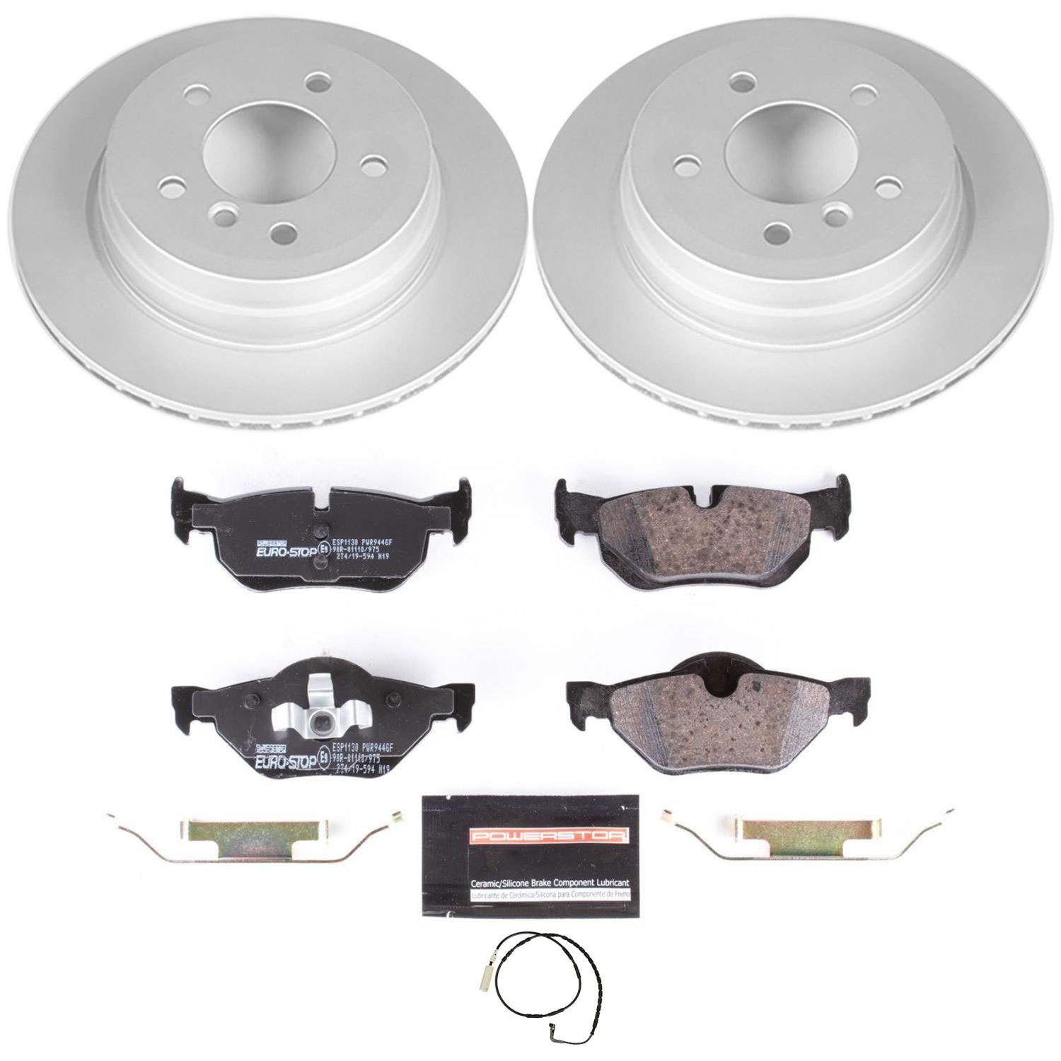 Power Stop 08-10 BMW 328i Front & Rear Euro-Stop Brake Kit (1x psbESK4677, 1x psbESK3002) thumbnail 9