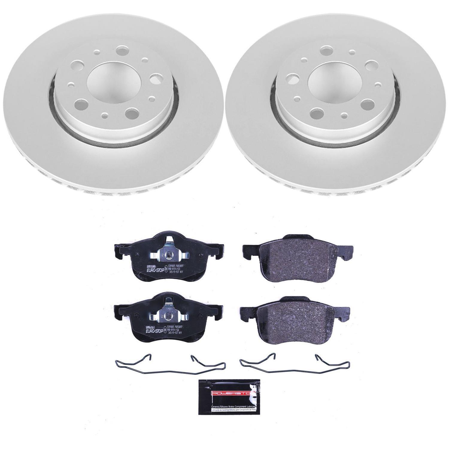 Power Stop 01-07 Volvo S60 Front & Rear Euro-Stop Brake Kit (1x psbESK3004, 1x psbESK5196) thumbnail 5