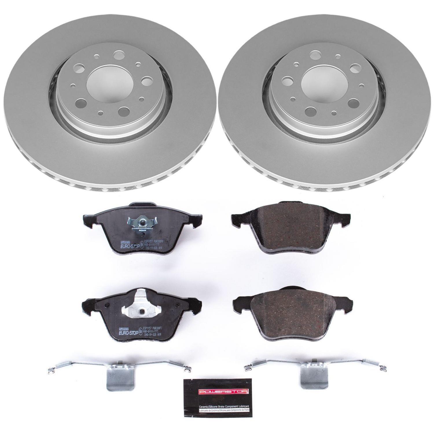 Power Stop 03-14 Volvo XC90 Front & Rear Euro-Stop Brake Kit (1x psbESK3039, 1x psbESK3063) thumbnail 4