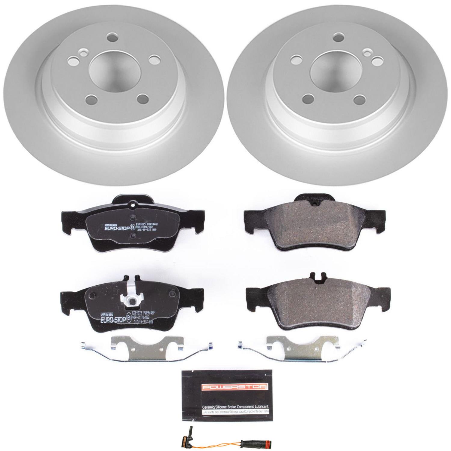 Power Stop 2006 Mercedes-Benz S350 Front & Rear Euro-Stop Brake Kit (1x psbESK2932, 1x psbESK3069) thumbnail 9