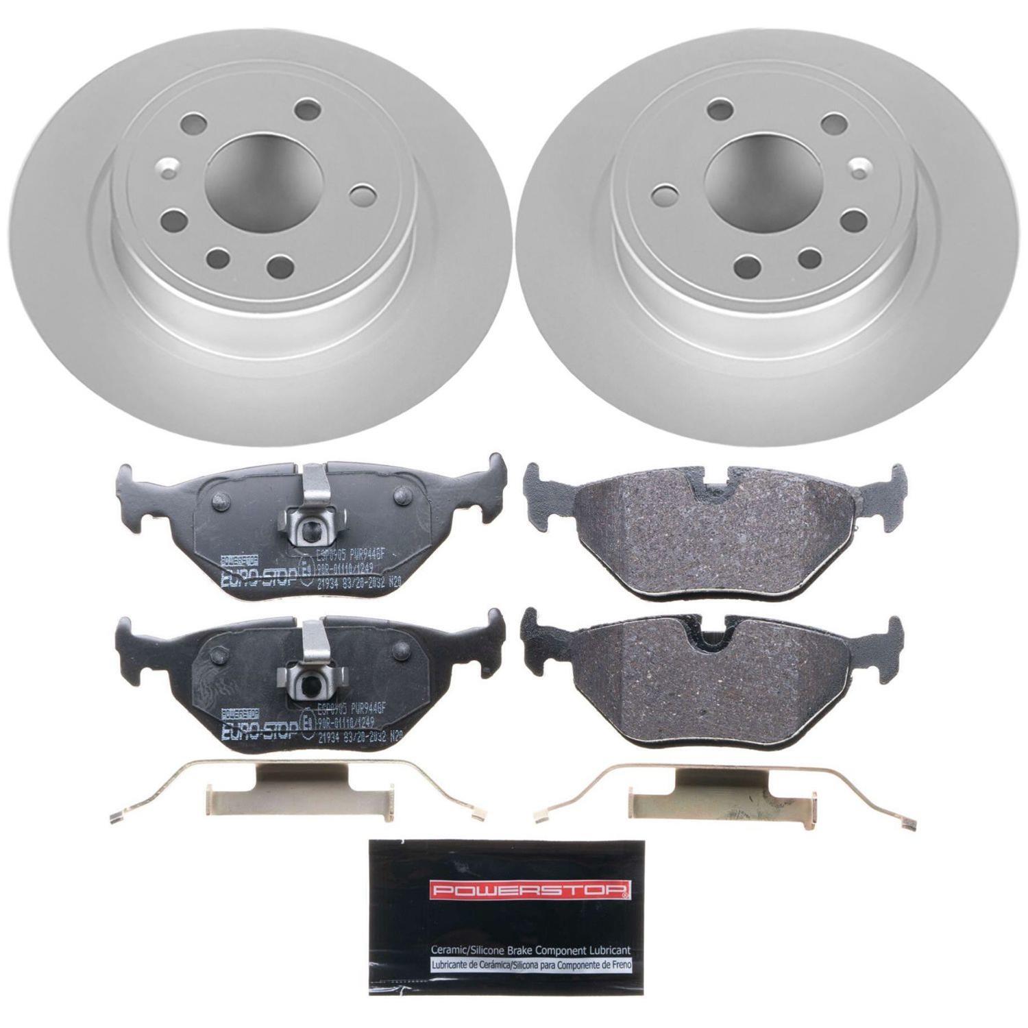 Power Stop 99-06 Saab 9-5 Front & Rear Euro-Stop Brake Kit (1x psbESK3080, 1x psbESK834) thumbnail 6