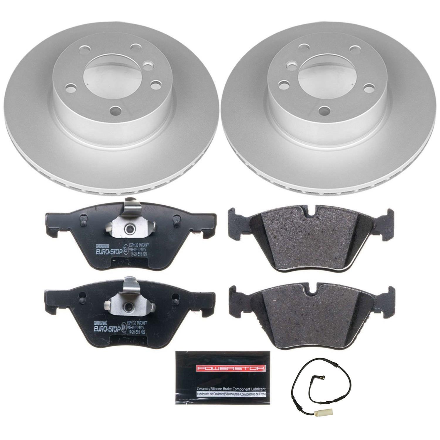 Power Stop 08-10 BMW 128i Front & Rear Euro-Stop Brake Kit (1x psbESK3087, 1x psbESK5687) thumbnail 6