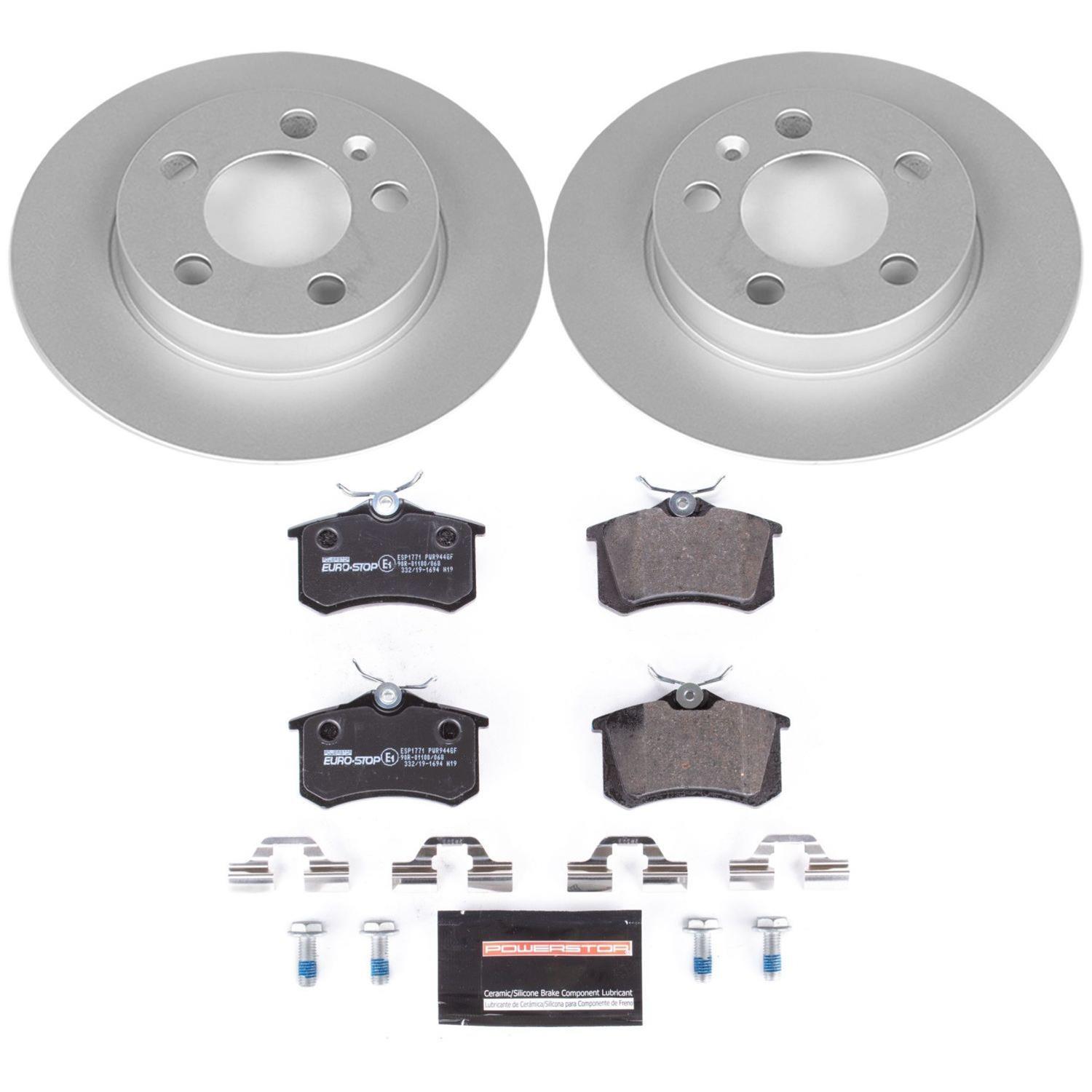 Power Stop 00-06 Audi TT Quattro Front & Rear Euro-Stop Brake Kit (1x psbESK3093, 1x psbESK914) thumbnail 9