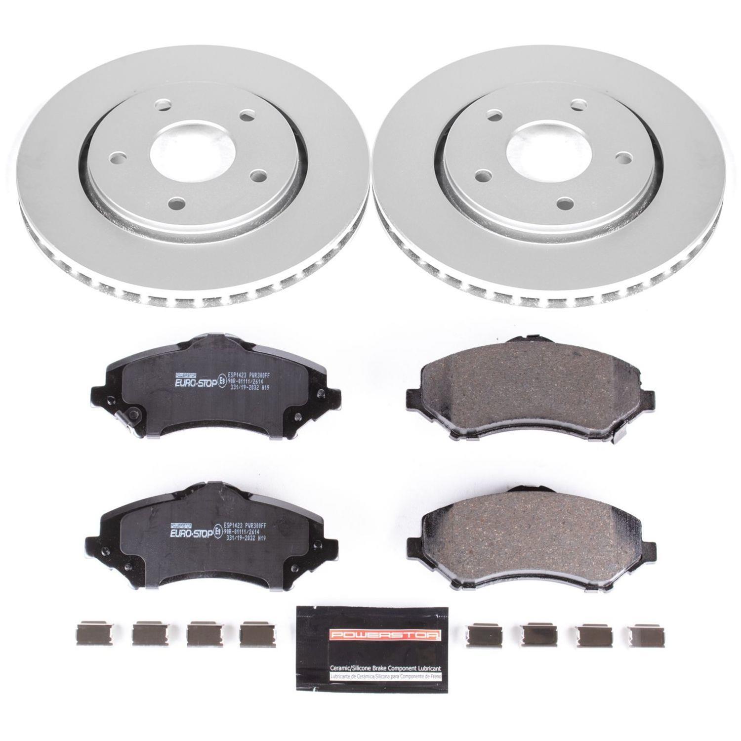 Power Stop 08-12 Chrysler Town & Country Front & Rear Euro-Stop Brake Kit (1x psbESK3118, 1x psbESK4569) thumbnail 7