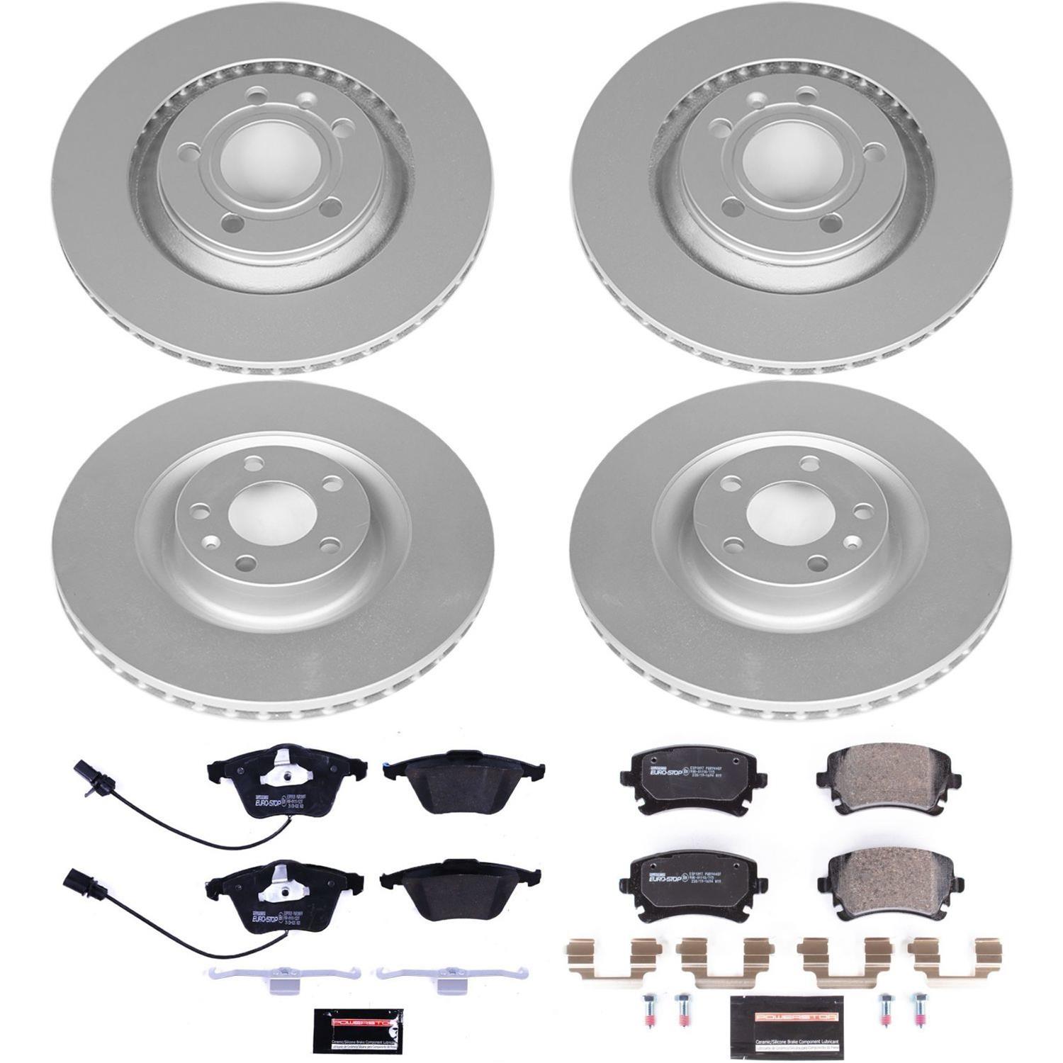 Power Stop 04-09 Audi S4 Front & Rear Euro-Stop Brake Kit (1x psbESK2934, 1x psbESK4564) thumbnail 2