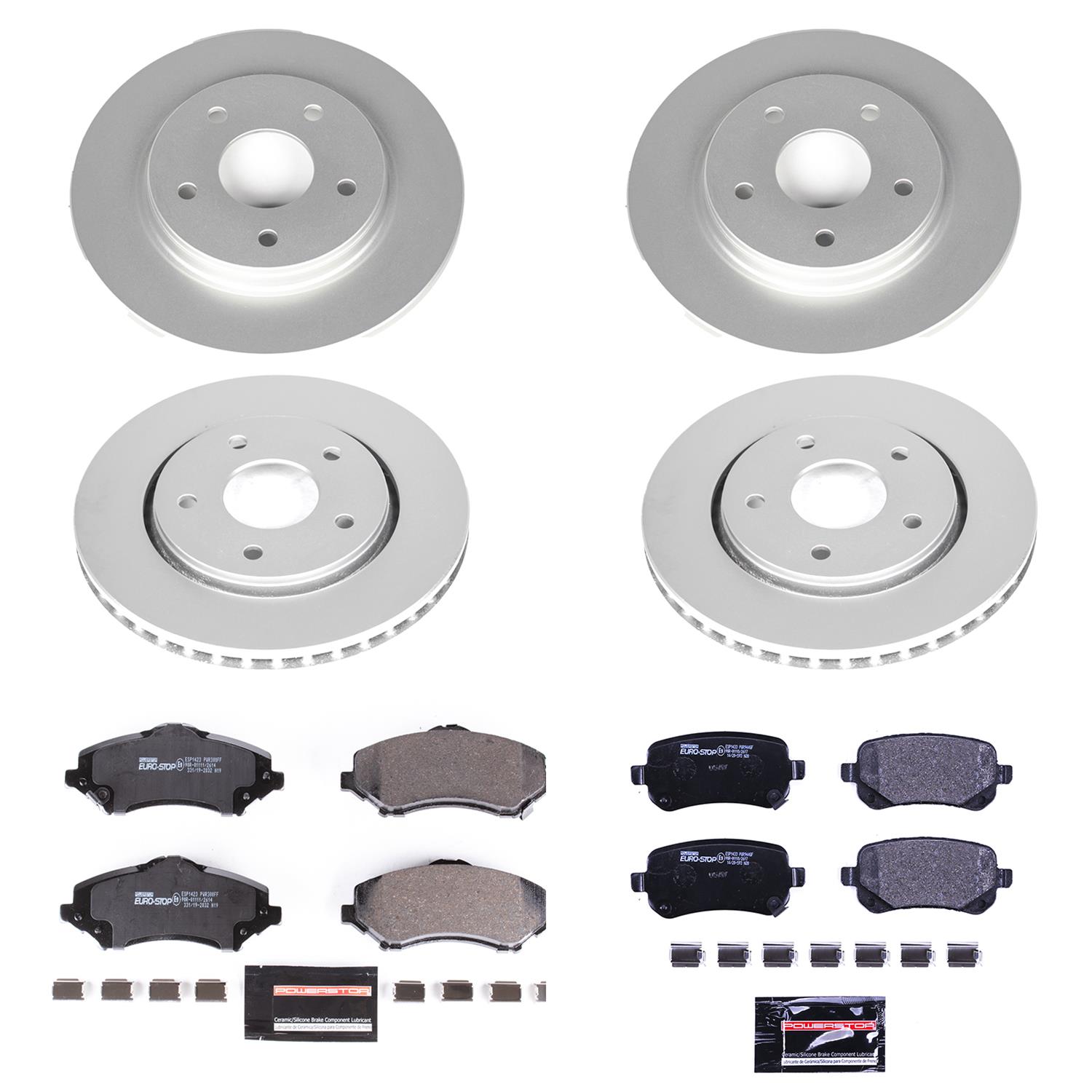 Power Stop 08-12 Chrysler Town & Country Front & Rear Euro-Stop Brake Kit (1x psbESK3118, 1x psbESK4569) thumbnail 6