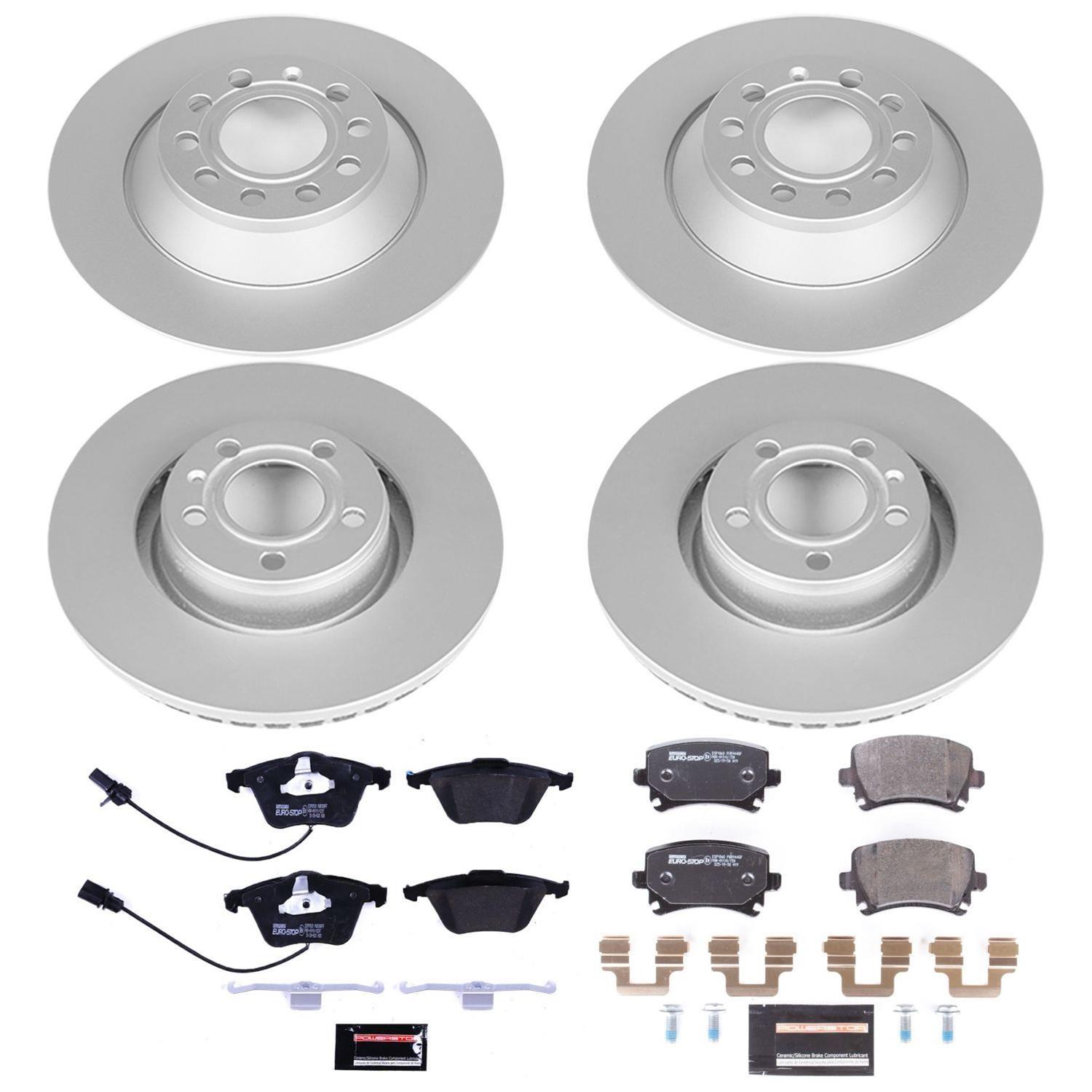 Power Stop 05-11 Audi A6 Front & Rear Euro-Stop Brake Kit (1x psbESK4625, 1x psbESK2993) thumbnail 6