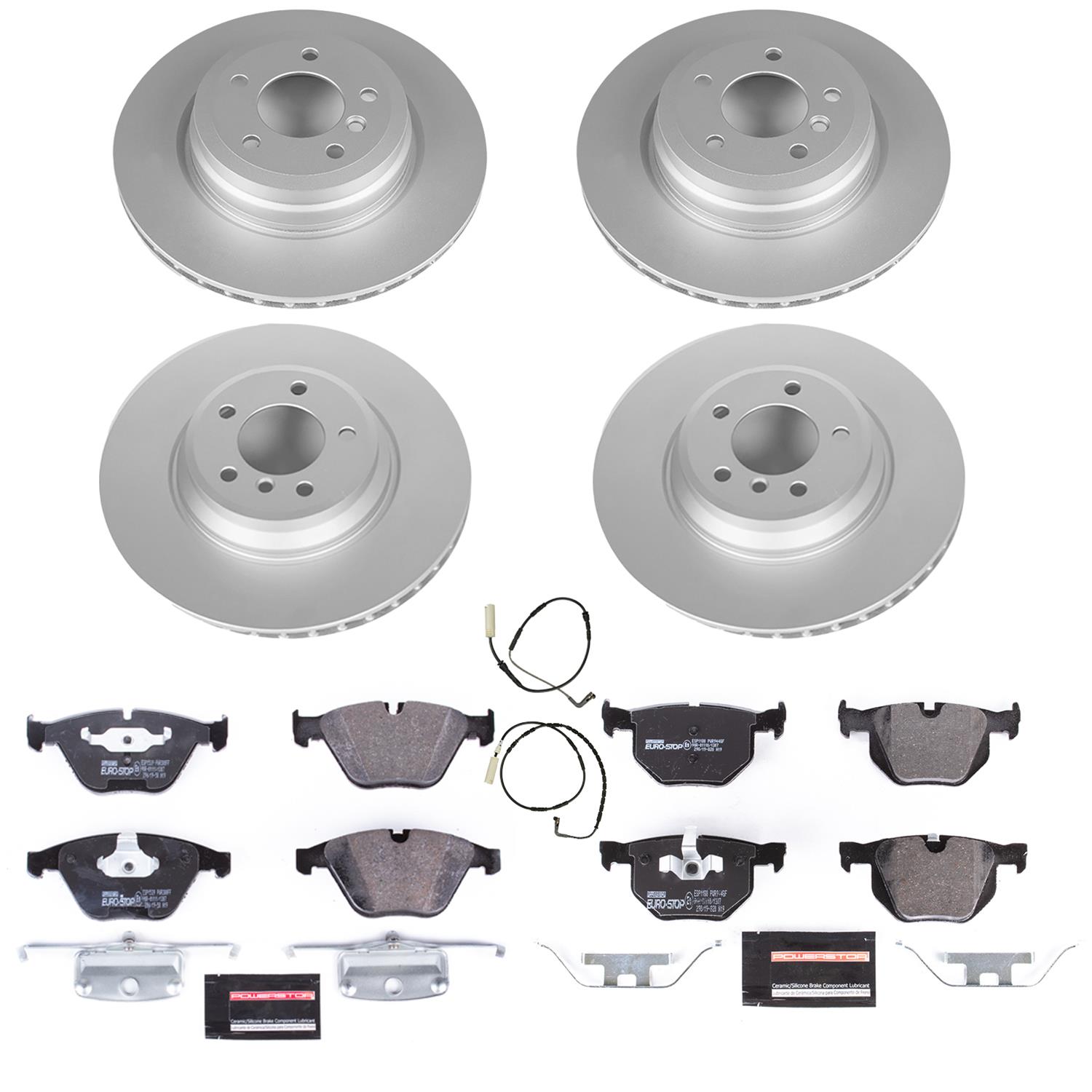 Power Stop 2009 BMW 335d Front & Rear Euro-Stop Brake Kit (1x psbESK045, 1x psbESK5281A) thumbnail 7