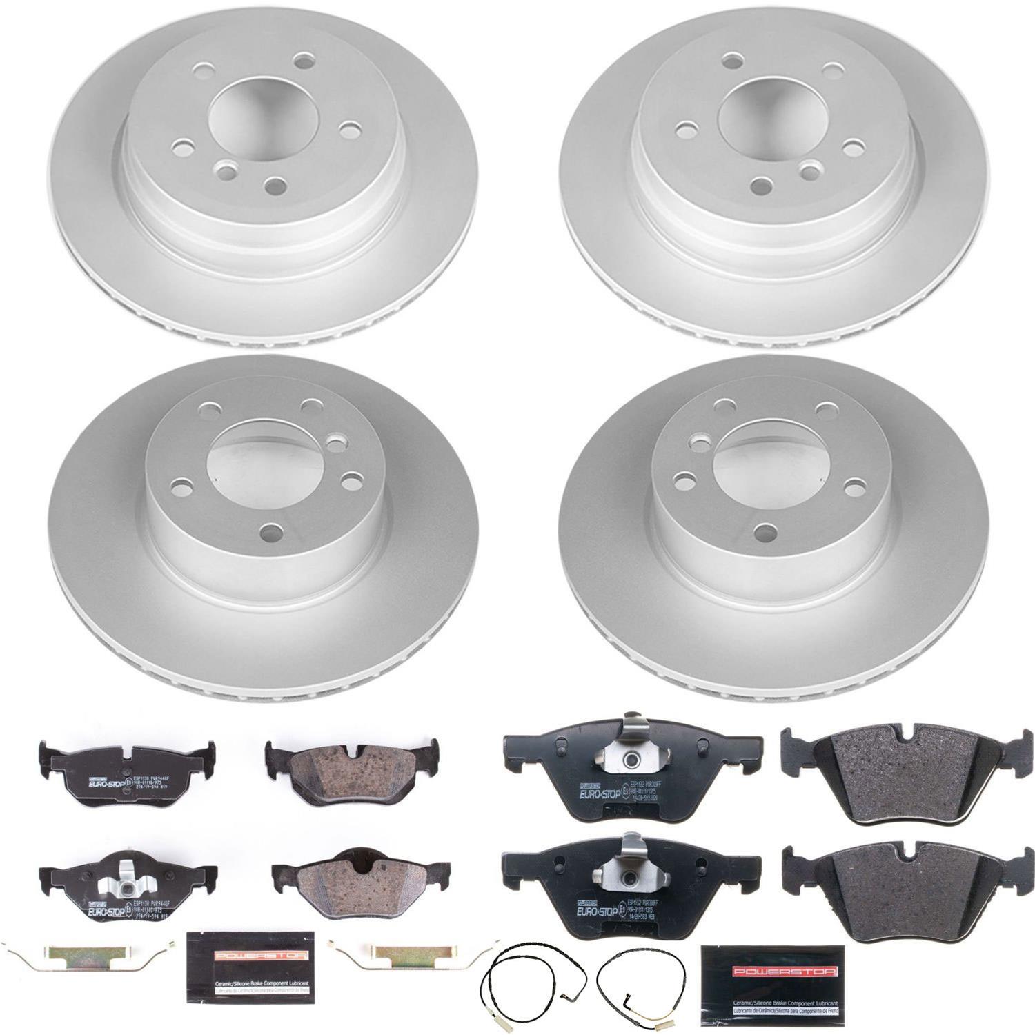 Power Stop 2007 BMW 328xi Front & Rear Euro-Stop Brake Kit (1x psbESK4589, 1x psbESK3002) thumbnail 6