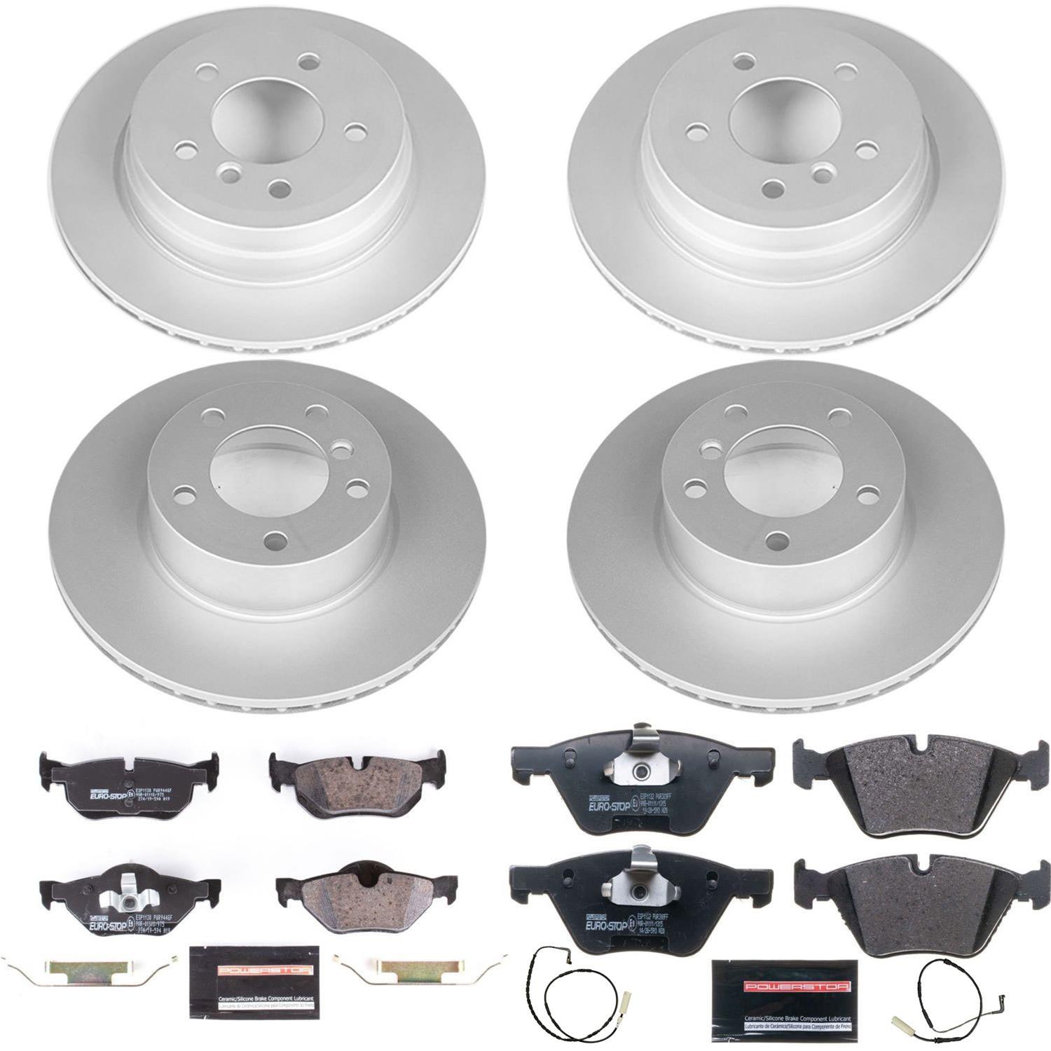 Power Stop 2007 BMW 328i Front & Rear Euro-Stop Brake Kit (1x psbESK3002, 1x psbESK4590) thumbnail 5