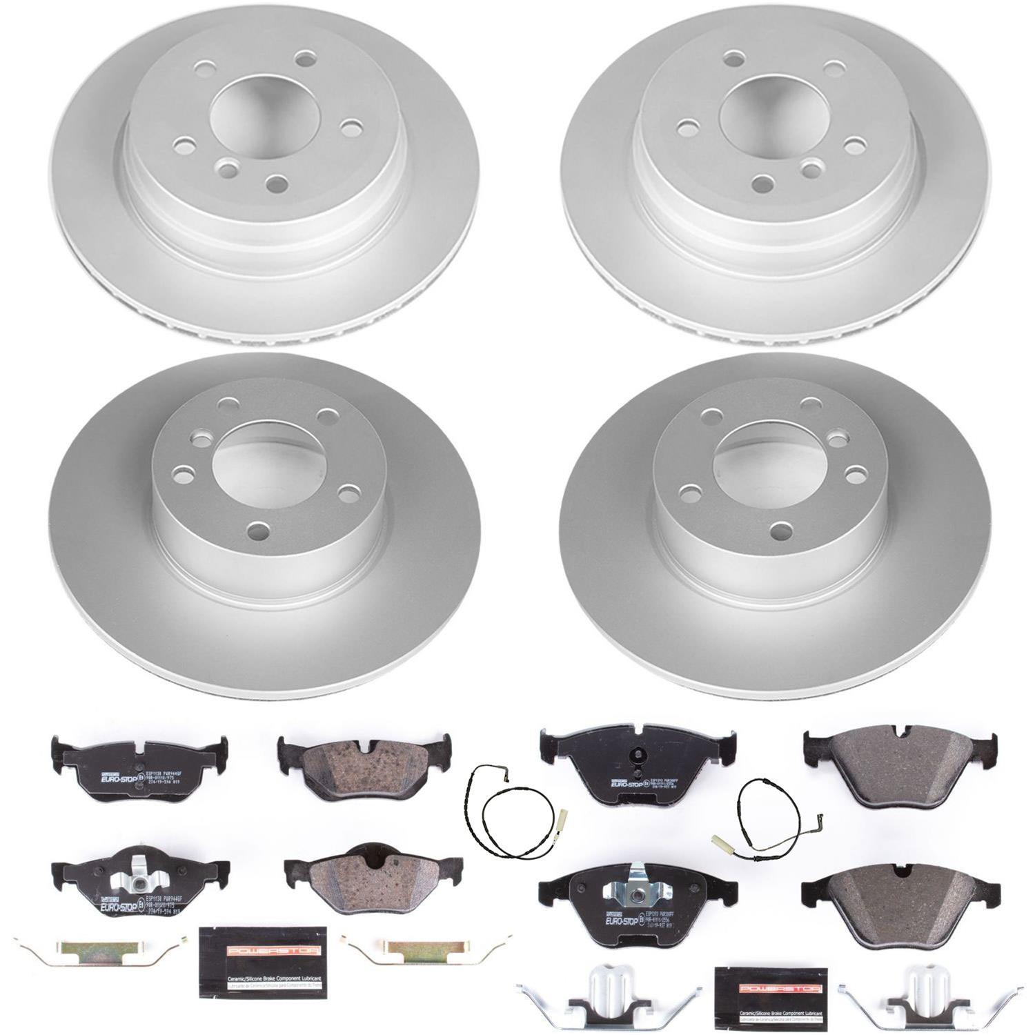 Power Stop 08-10 BMW 328i Front & Rear Euro-Stop Brake Kit (1x psbESK4677, 1x psbESK3002) thumbnail 6