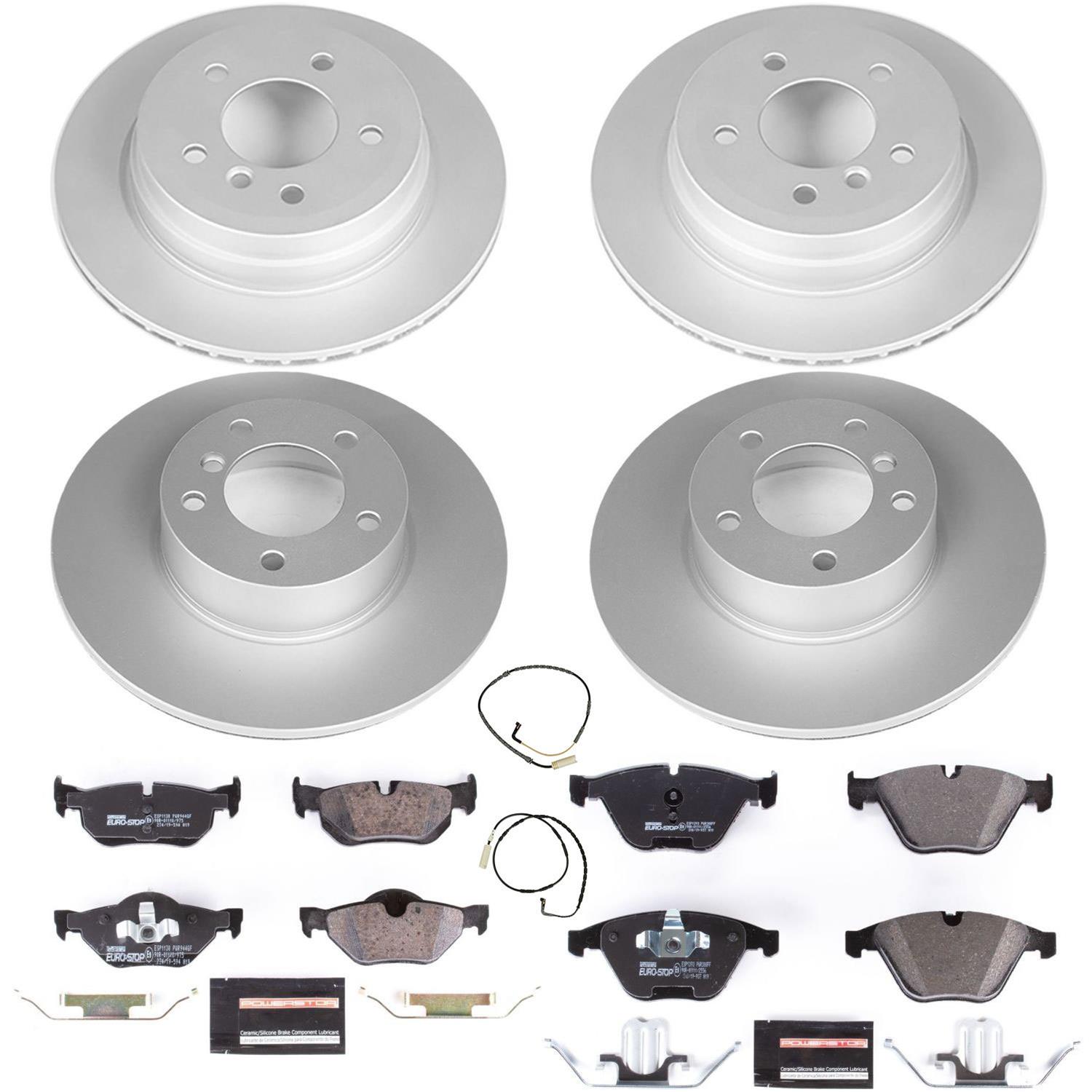 Power Stop 09-10 BMW 328i xDrive Front & Rear Euro-Stop Brake Kit (1x psbESK4678, 1x psbESK3002) thumbnail 6