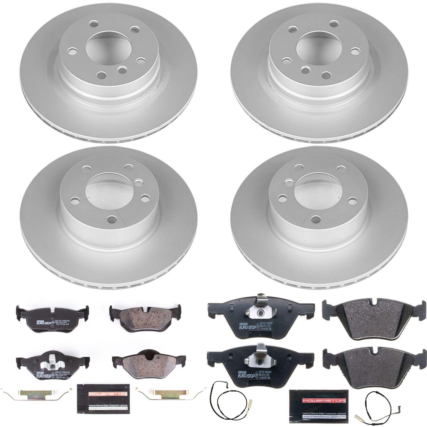 Power Stop 2007 BMW 328i Front & Rear Euro-Stop Brake Kit (1x psbESK044, 1x psbESK4590) thumbnail 5